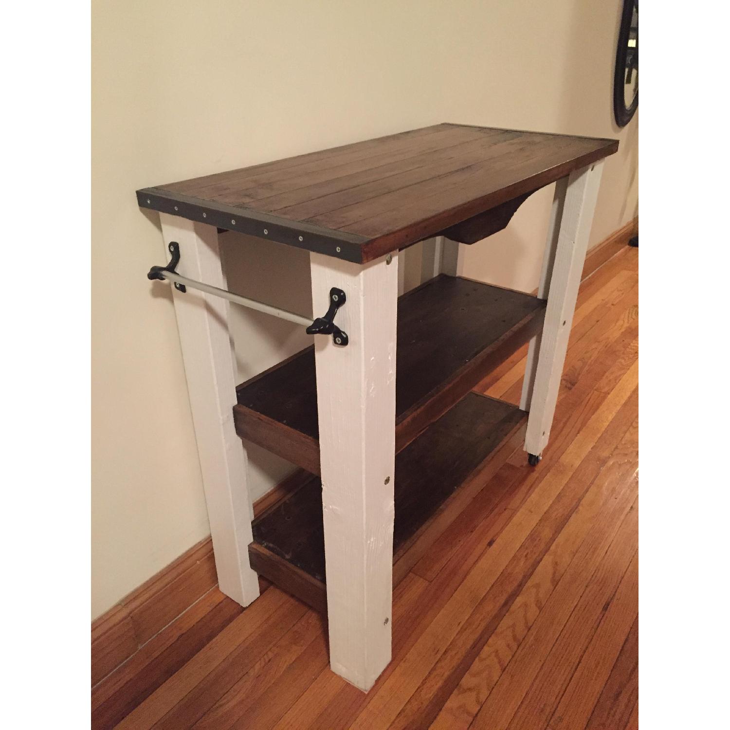Rustic Kitchen Island Bar Cart - image-3