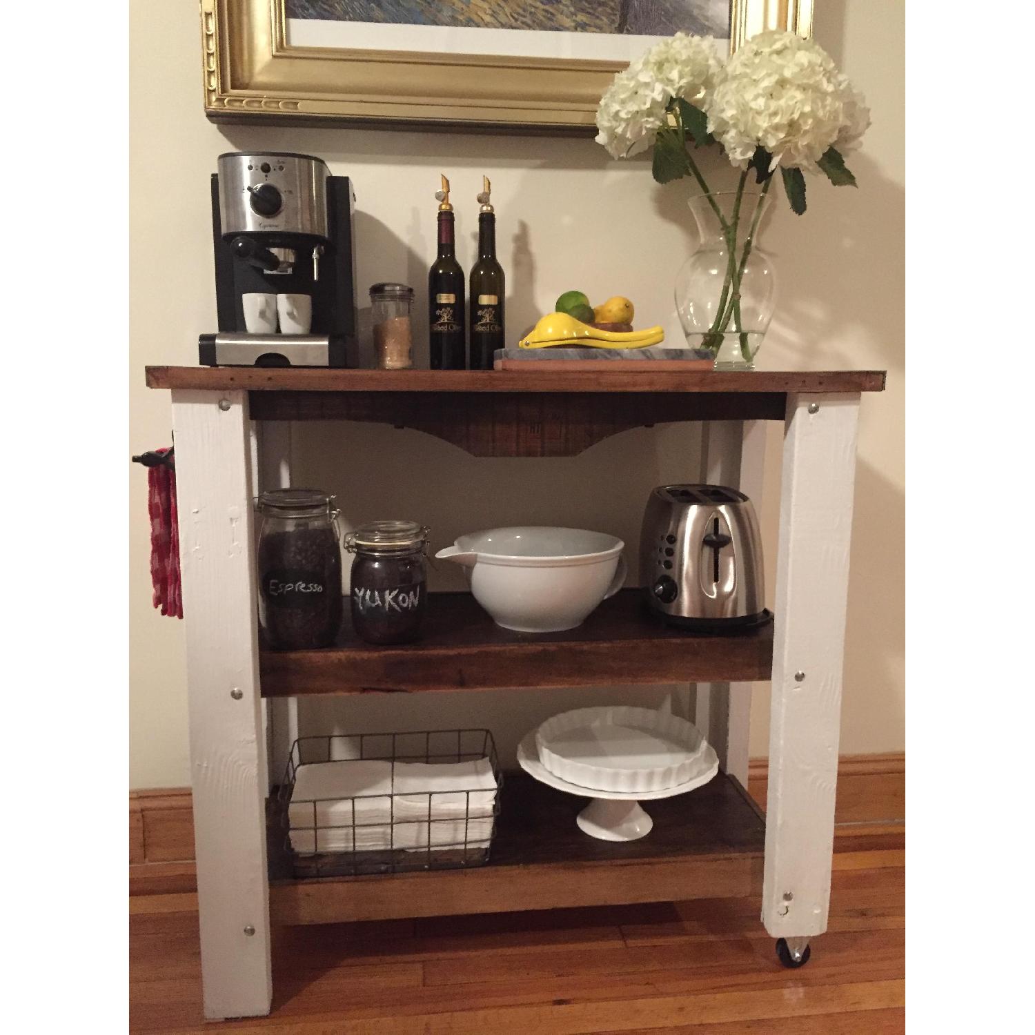 Rustic Kitchen Island Bar Cart - image-5