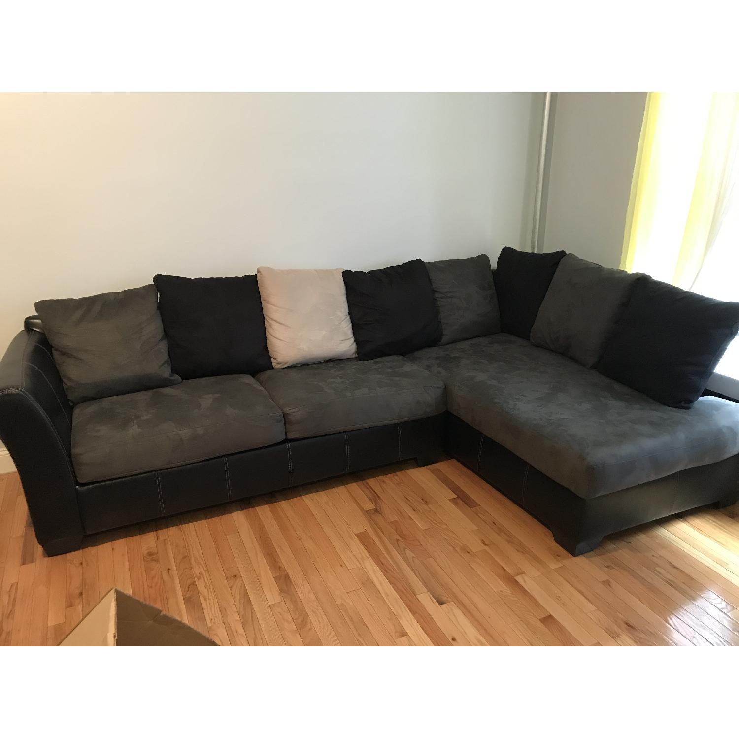 Ashley's Masoli Cobblestone Sectional w/ Left Facing Chaise - image-2