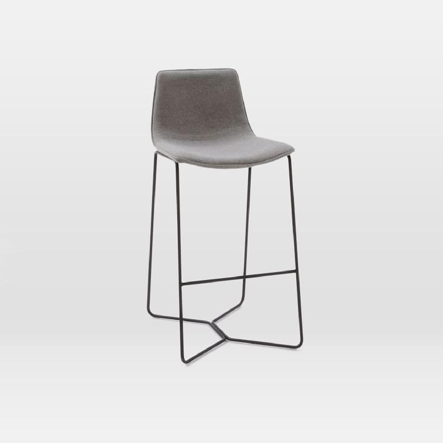 West Elm Slope Upholstered Counter Stool - image-0