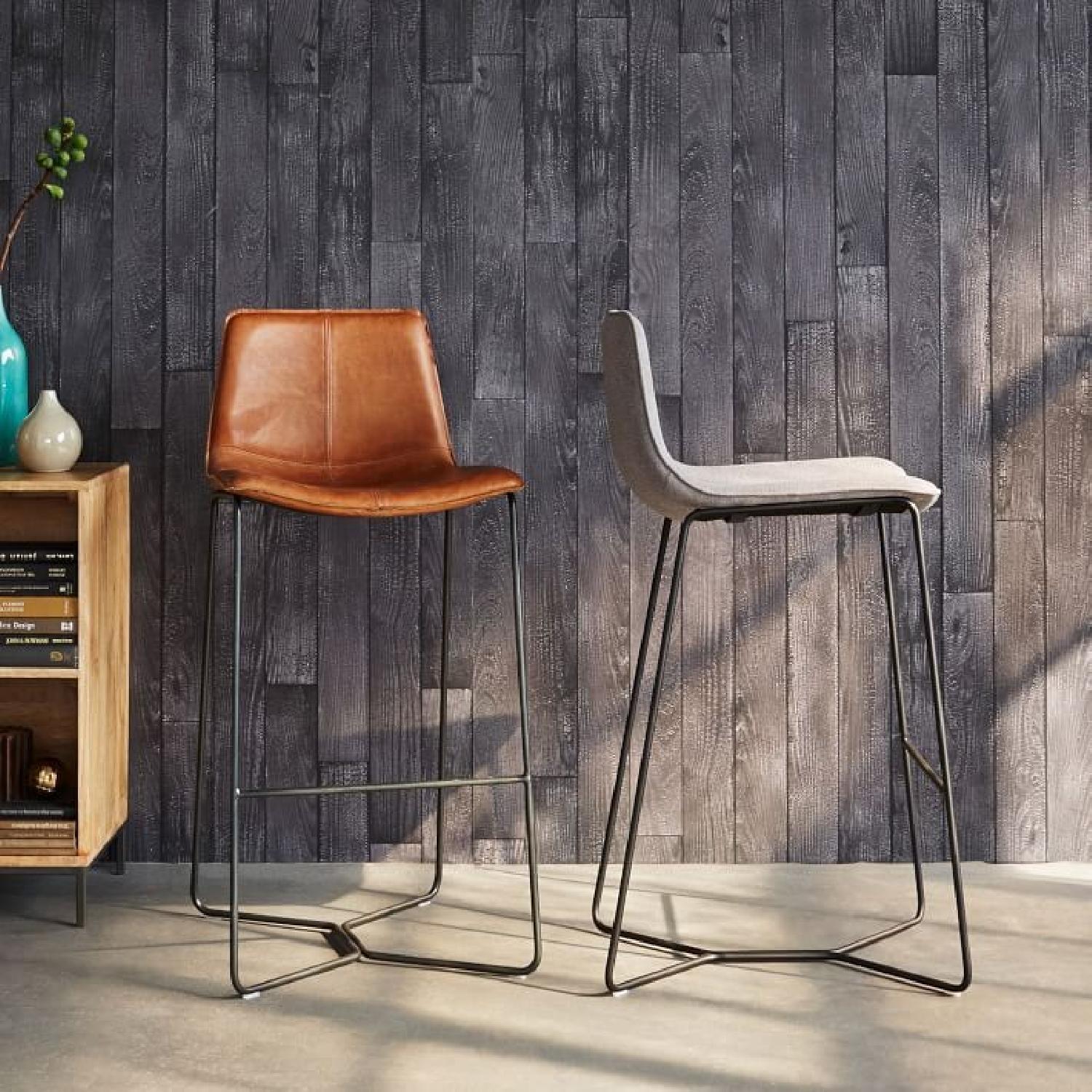 West Elm Slope Upholstered Counter Stool - image-1