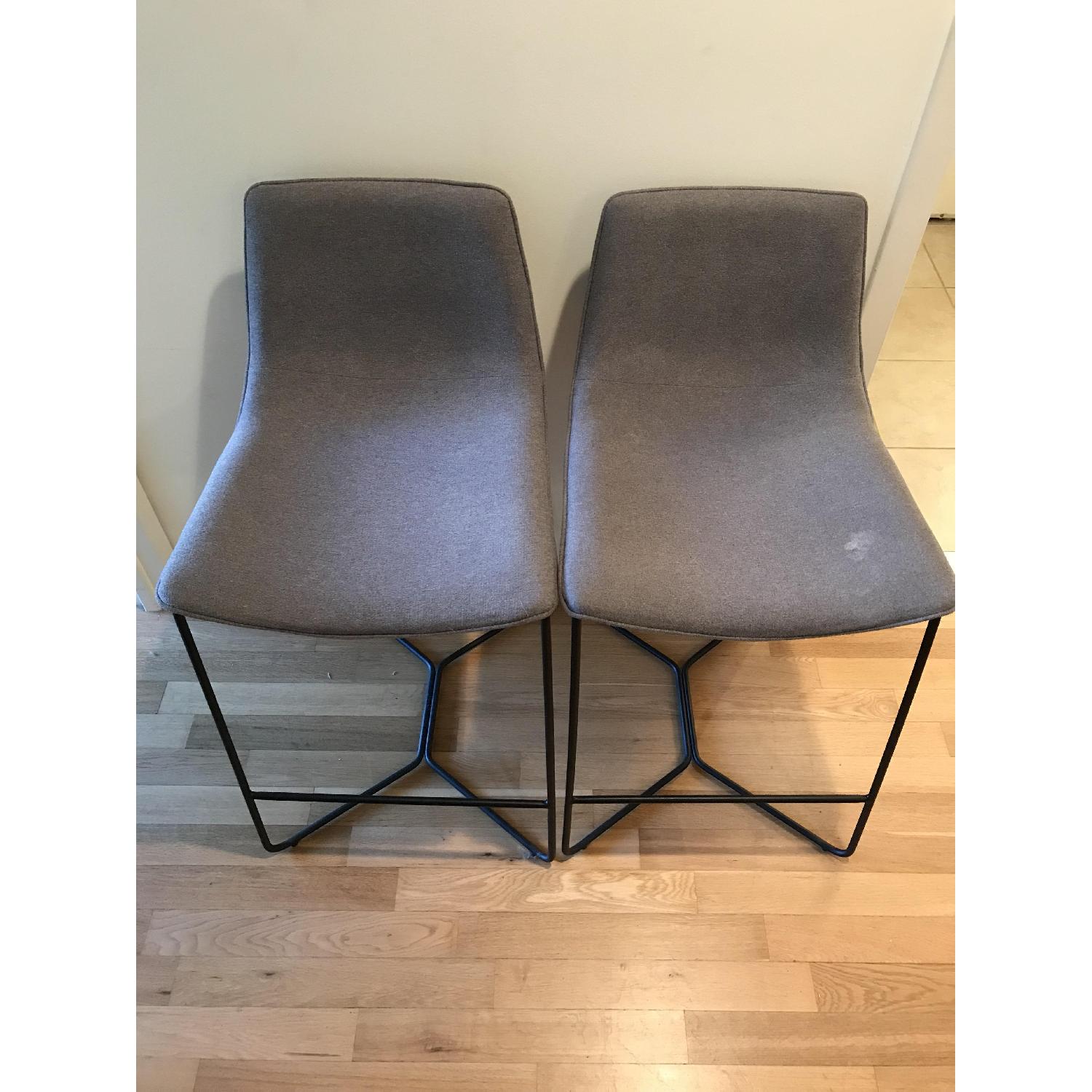West Elm Slope Upholstered Counter Stool - image-2