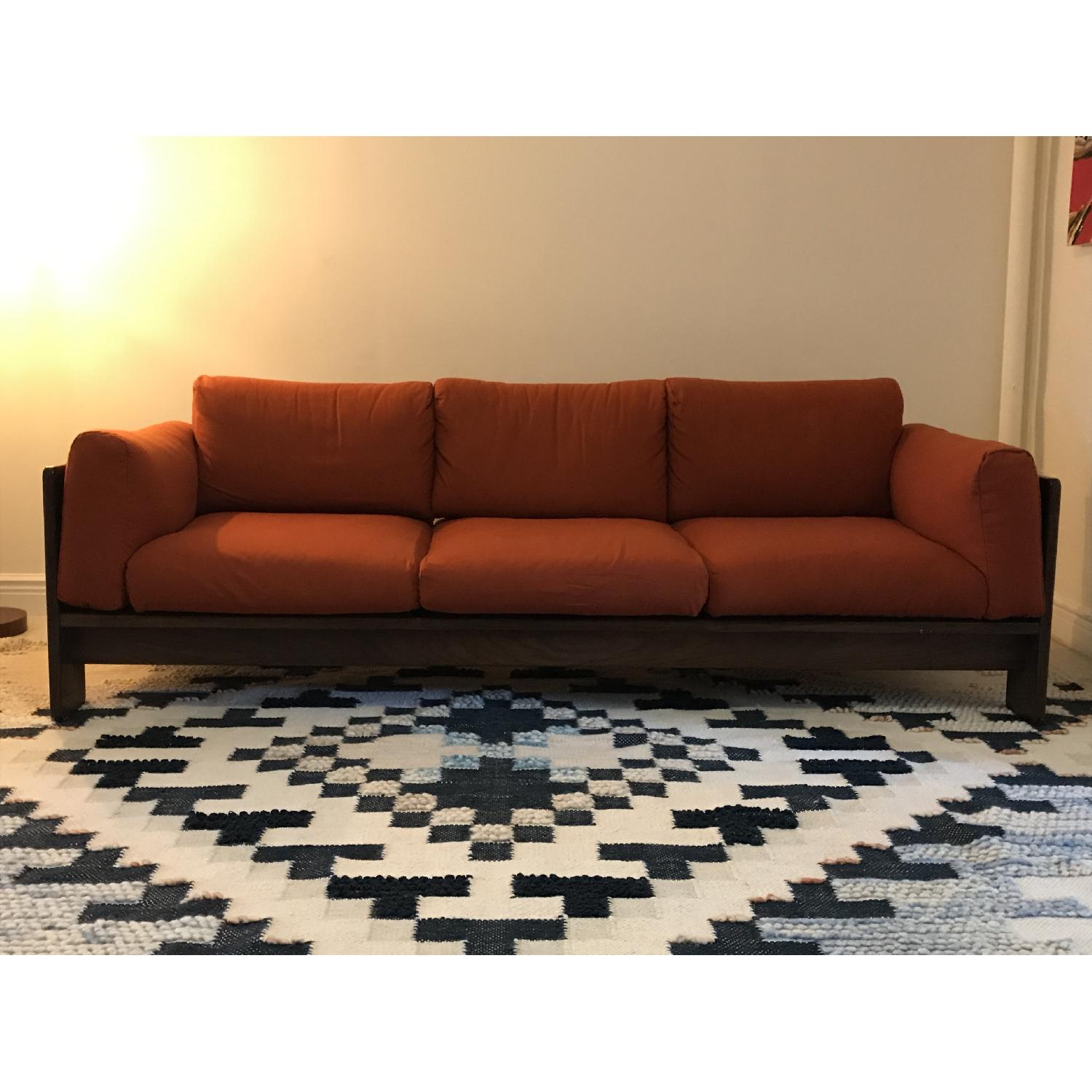 Tobia Scarpa for Knoll Bastiano Rosewood Sofa in Merino Wool - image-1