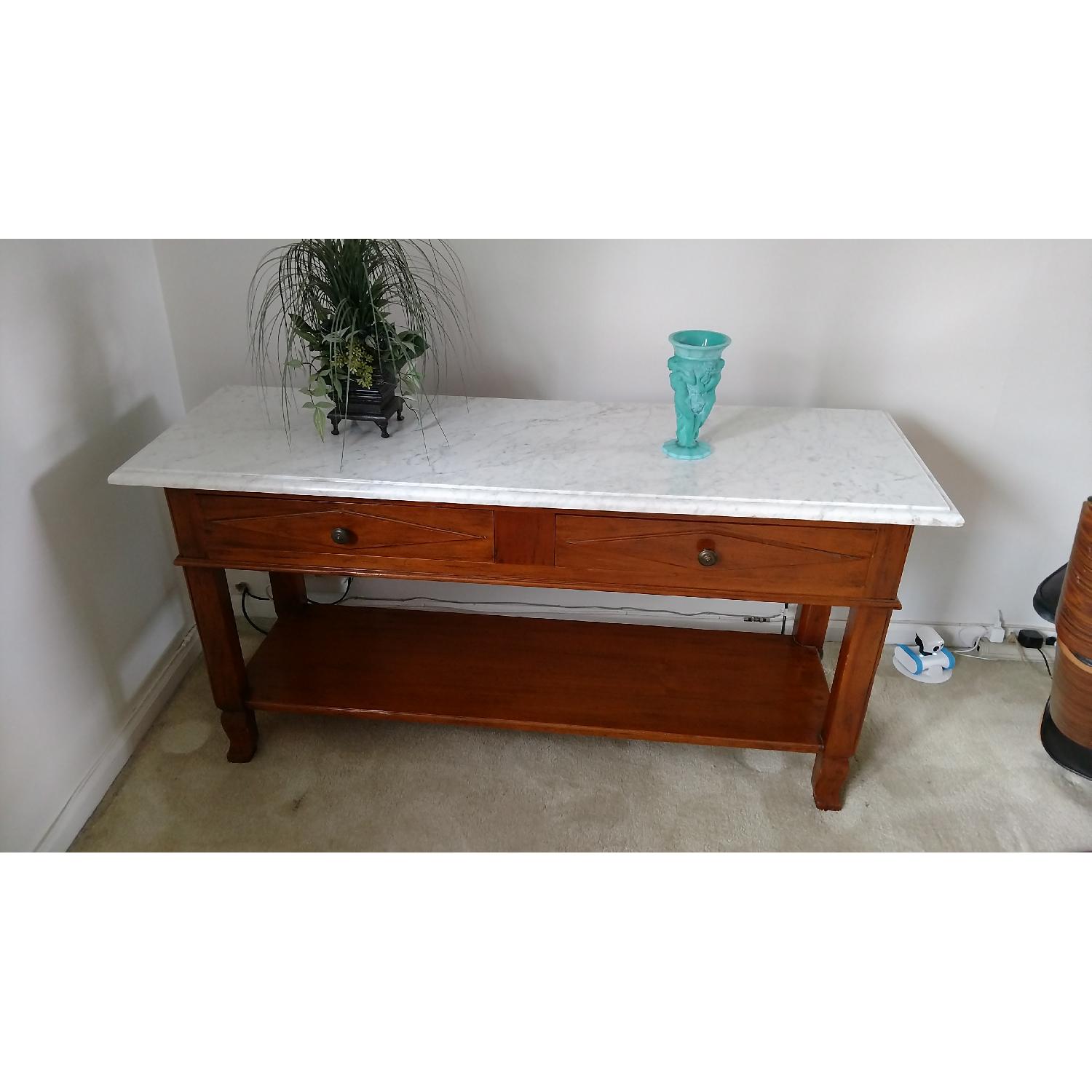 Marble Top Side Table - image-1