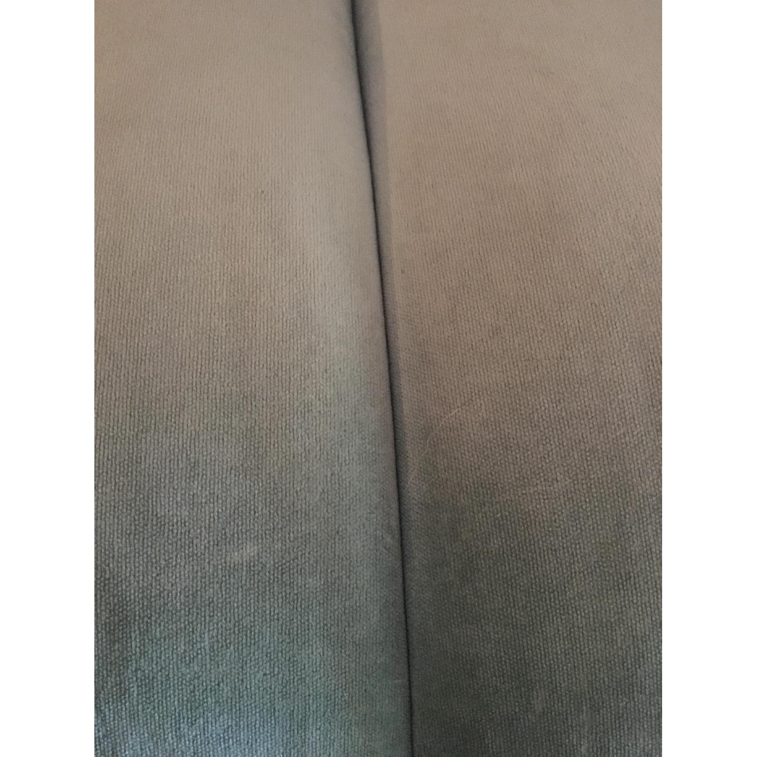 Vintage Deep Seafoam Seashell Couch - image-5