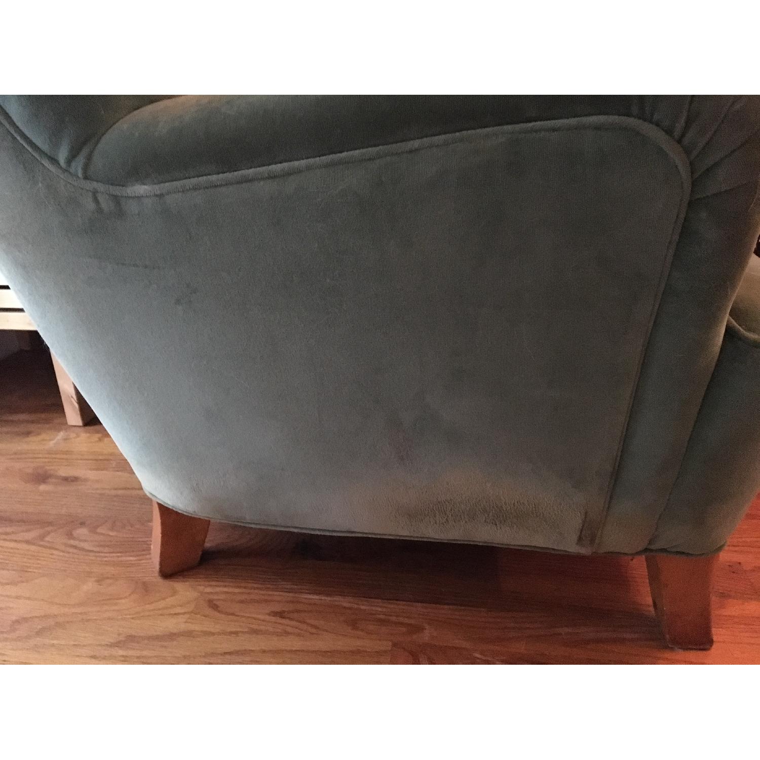 Vintage Deep Seafoam Seashell Couch - image-8