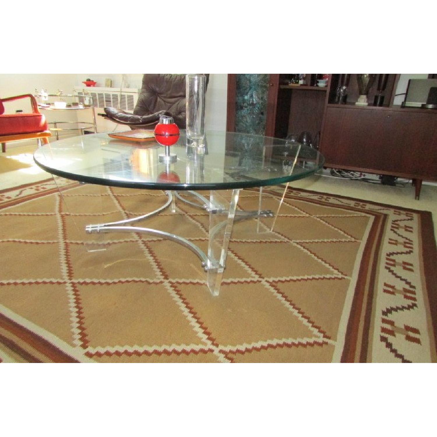 Round Glass Coffee Table - image-1