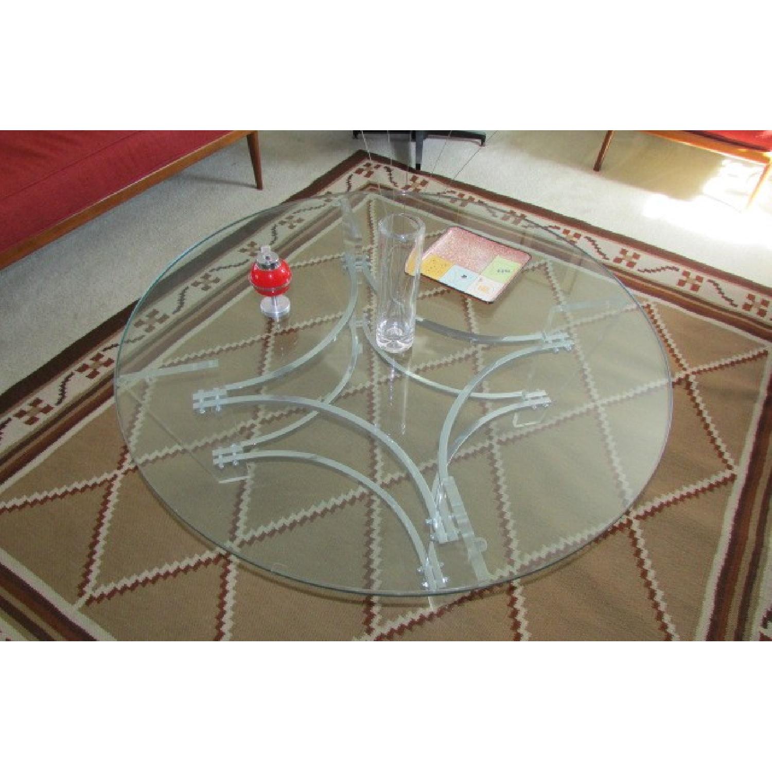 Round Glass Coffee Table - image-2