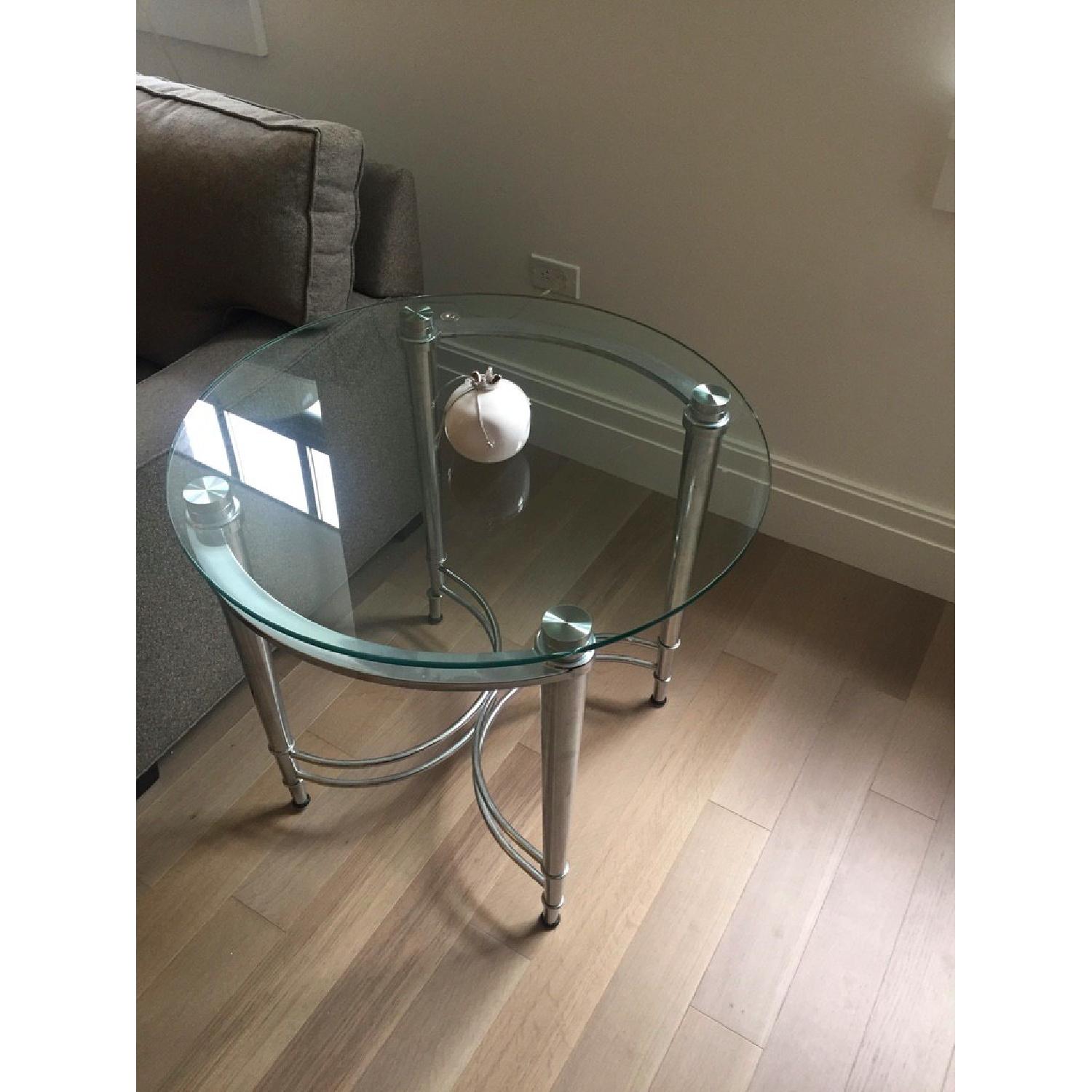 Glass Top Side Table - image-2