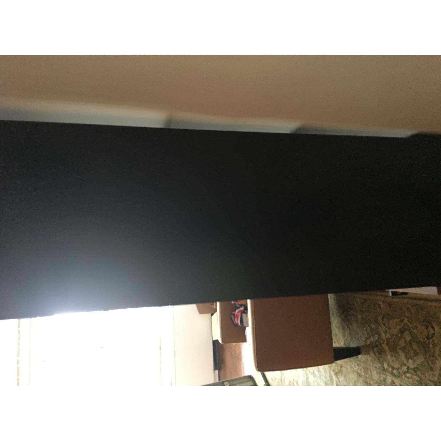 Black Wood Bookshelf w/ Bottom Cabinet - image-3