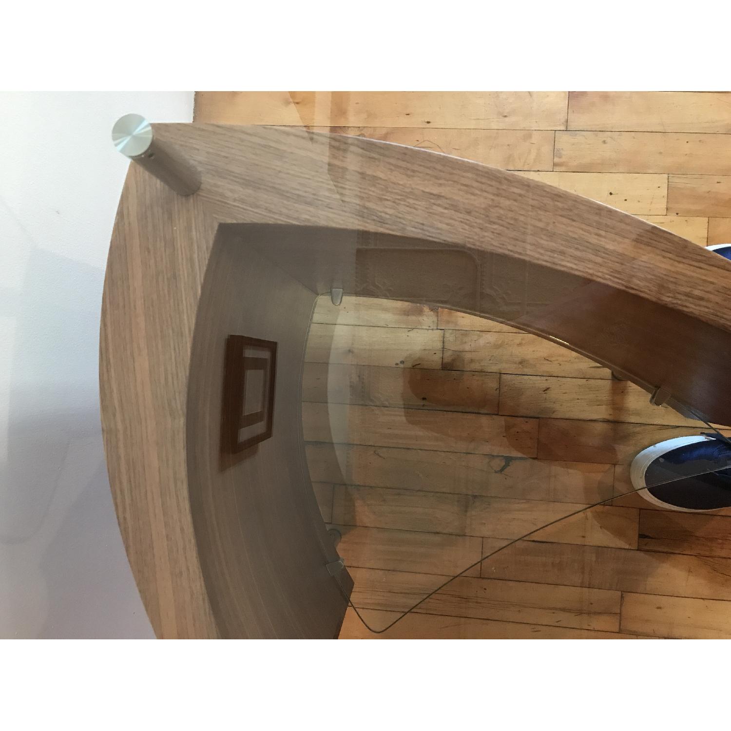 Glass & Wood Side Table - image-6