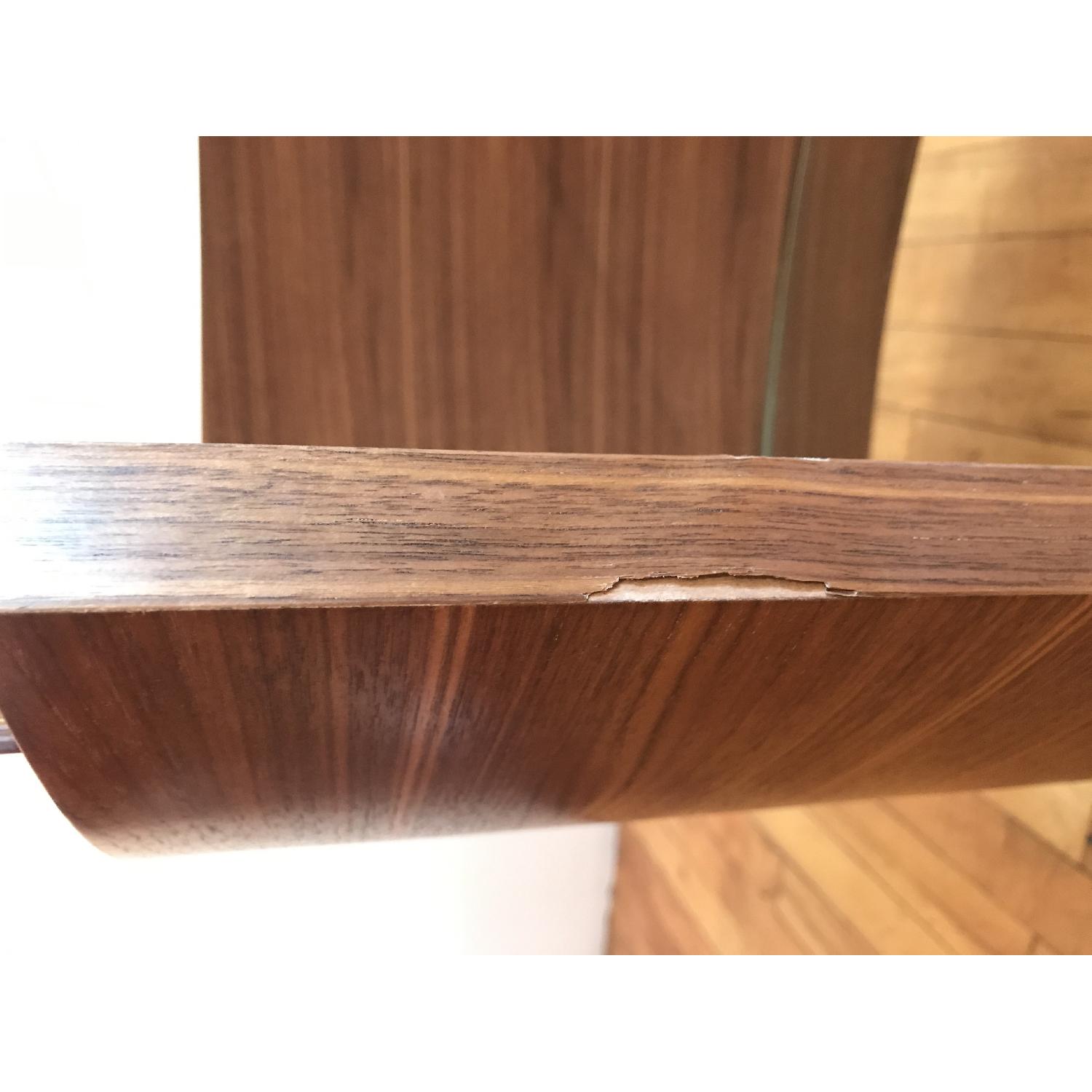 Glass & Wood Side Table - image-7