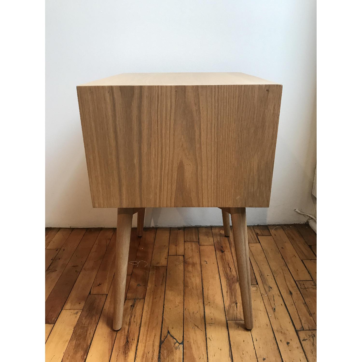 West Elm Mid Century Nightstand in Light Brown - image-2