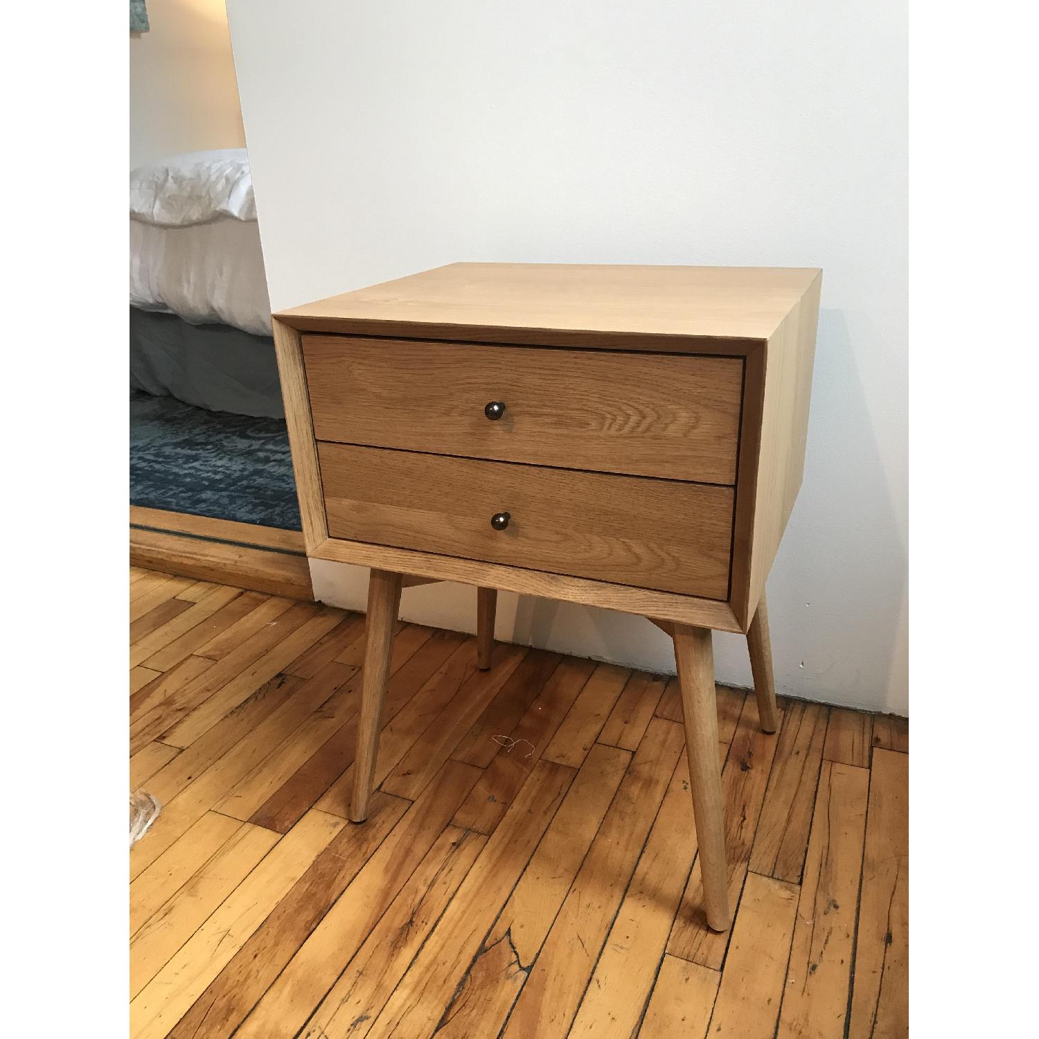 West Elm Mid Century Nightstand in Light Brown - image-5