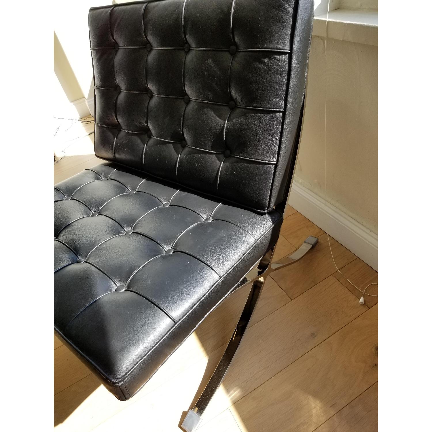 Mid Century Barcelona Style Chair & Ottoman - image-2