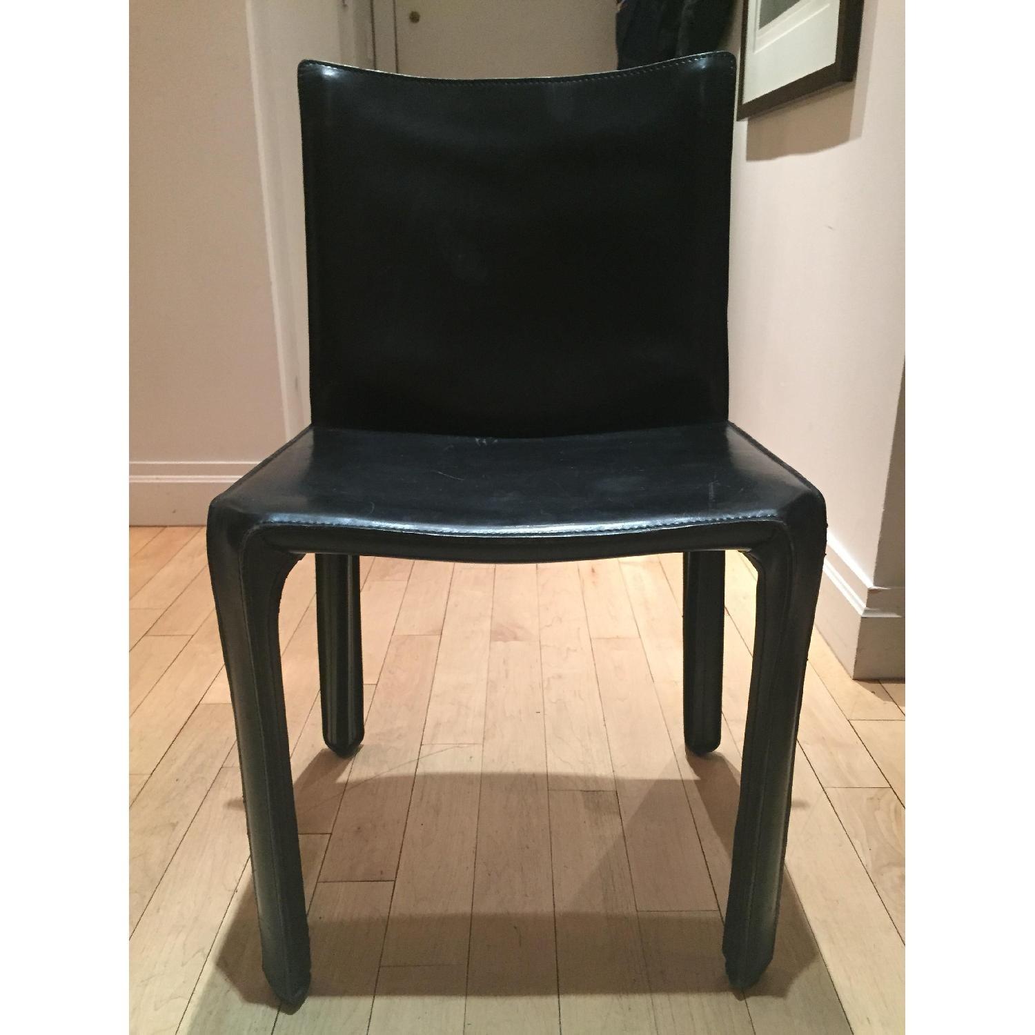Cassina Italian Leather Chair - image-1
