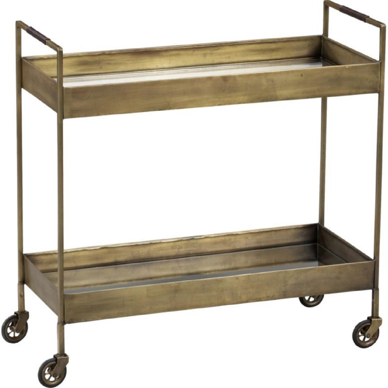 Crate & Barrel Bar Cart - image-0