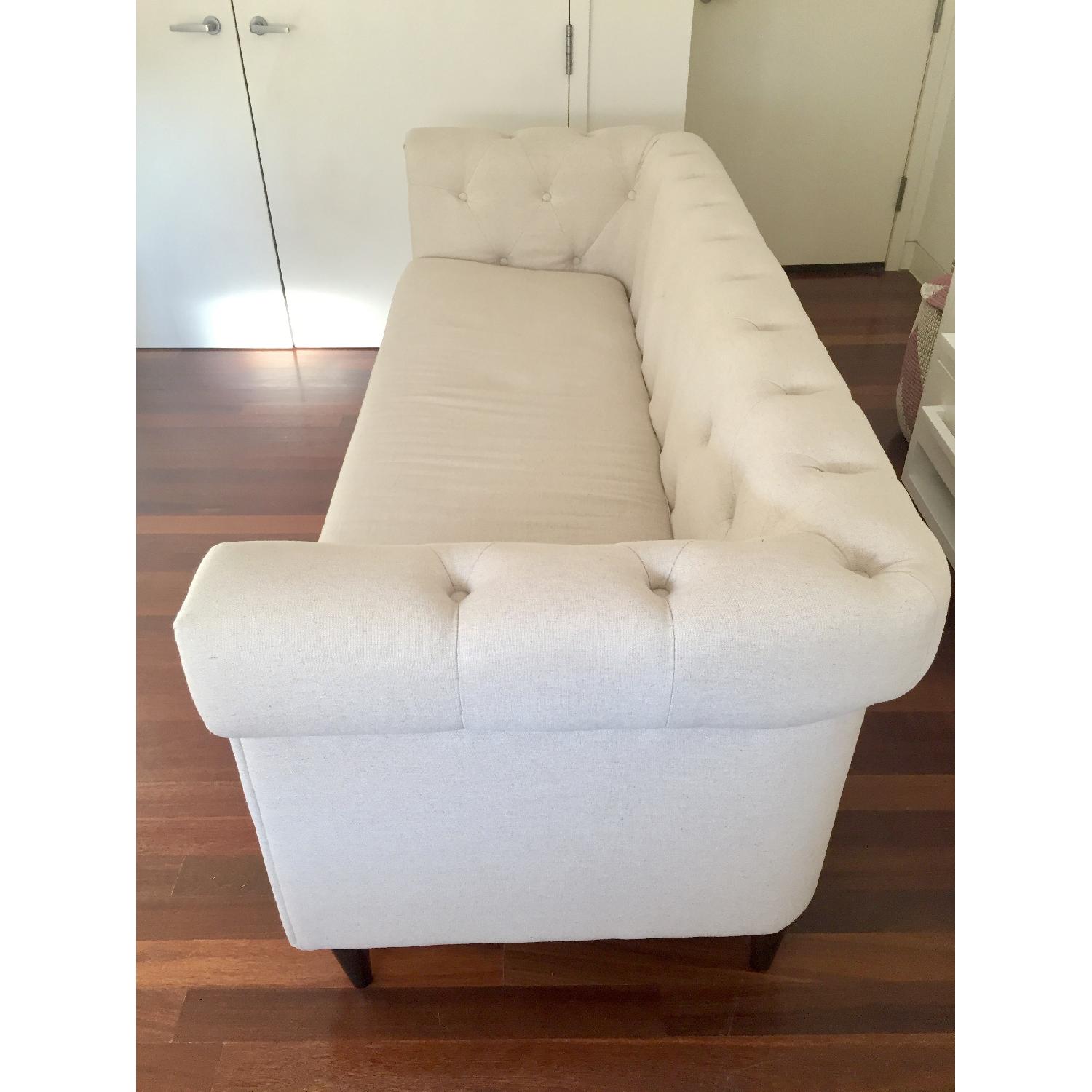 One King's Lane Alexa Tufted Sofa in Off-White - image-2