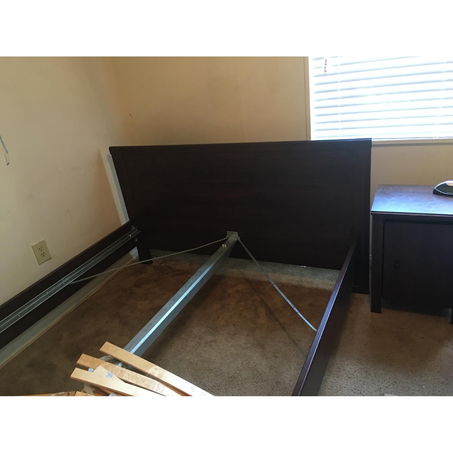 Ikea Brusali Queen Size Bed Frame AptDeco