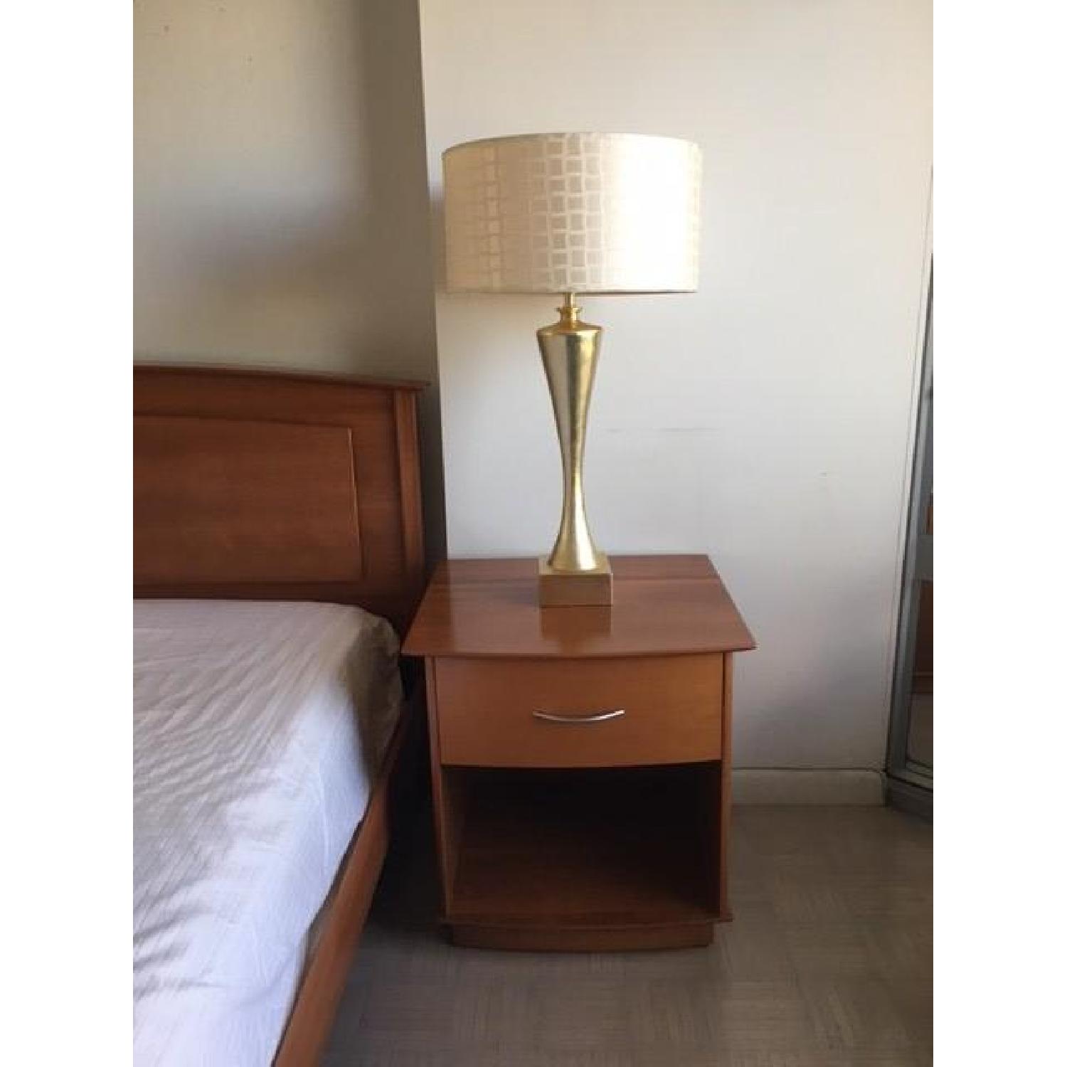 Brandon Cherry Wood Veneer Nightstand - image-3