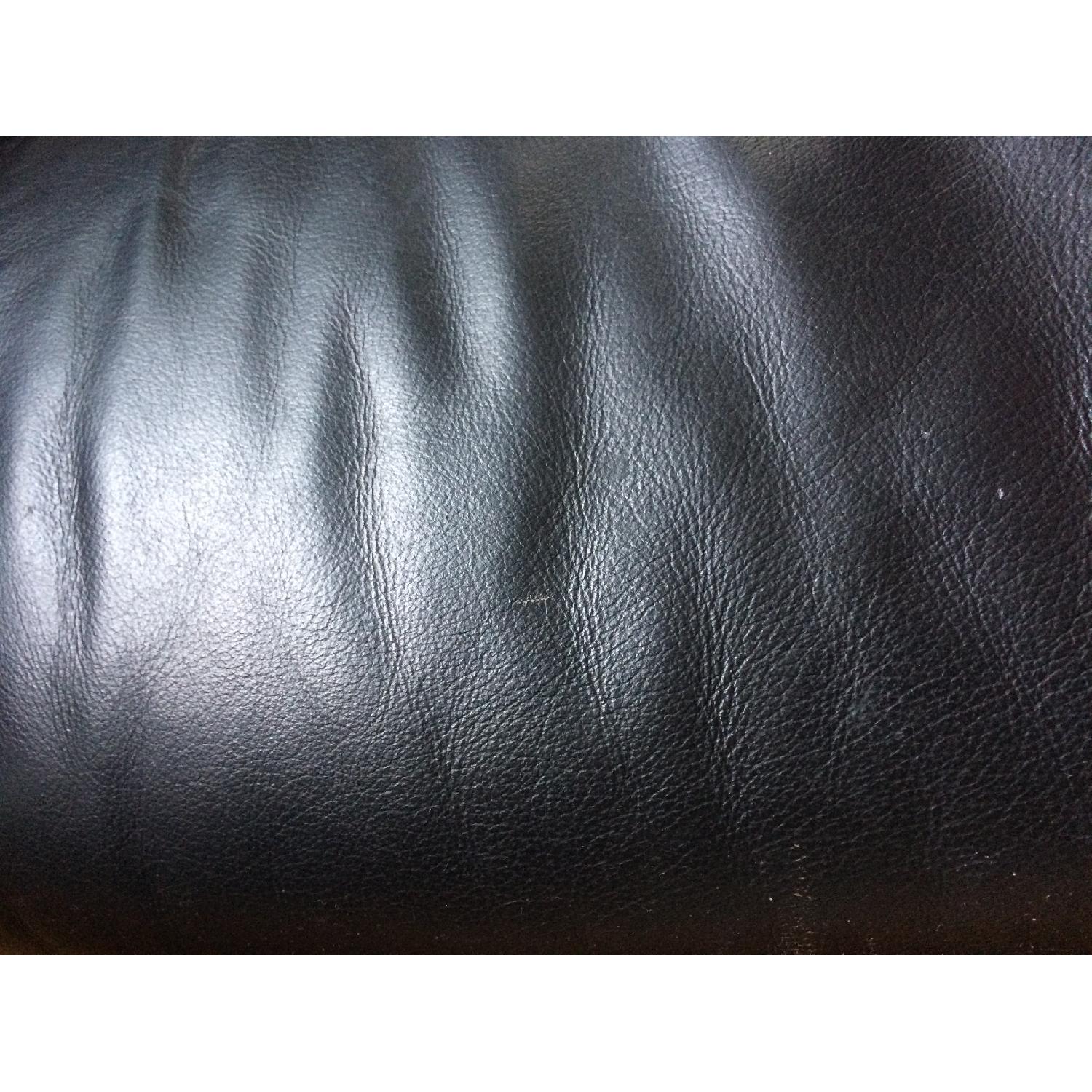 Black Leather 3 Seater Couch - image-4