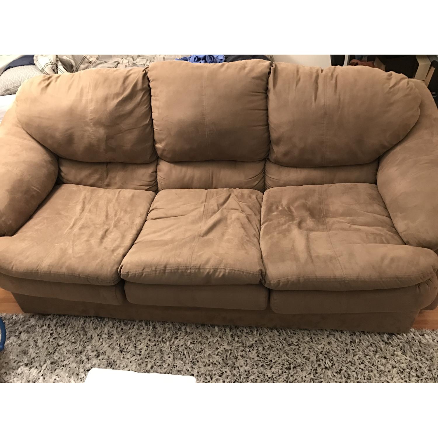 Microfiber 3 Seater Couch - image-1