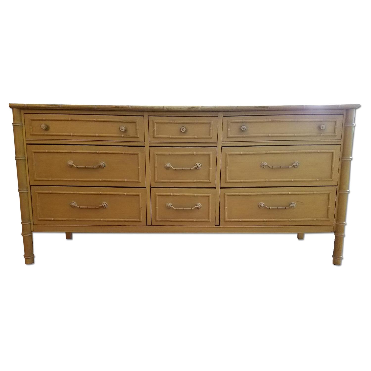 Mid-Century Modern Dresser w/ Matching Mirror - image-0