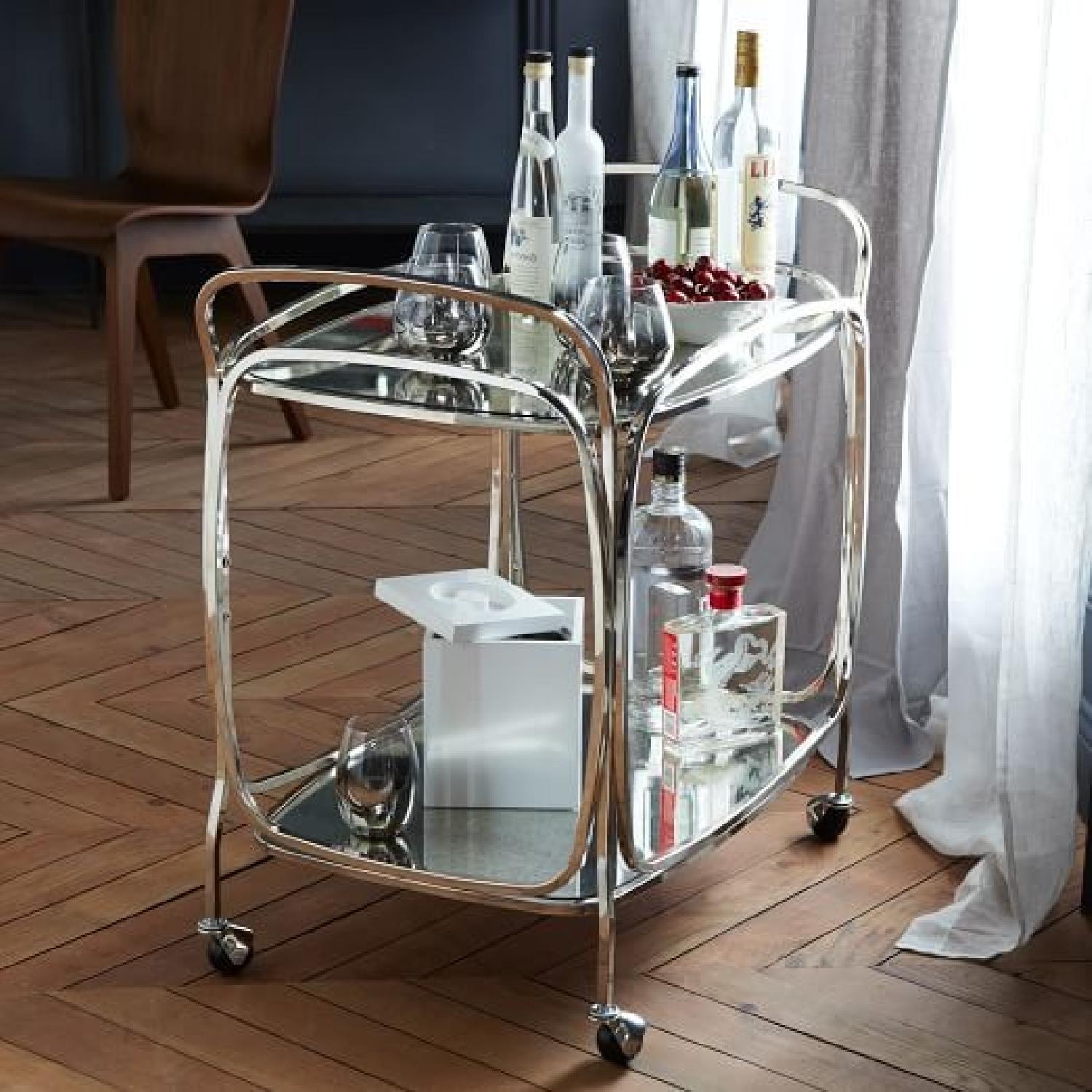 West Elm Foxed Mirror Cart - image-2
