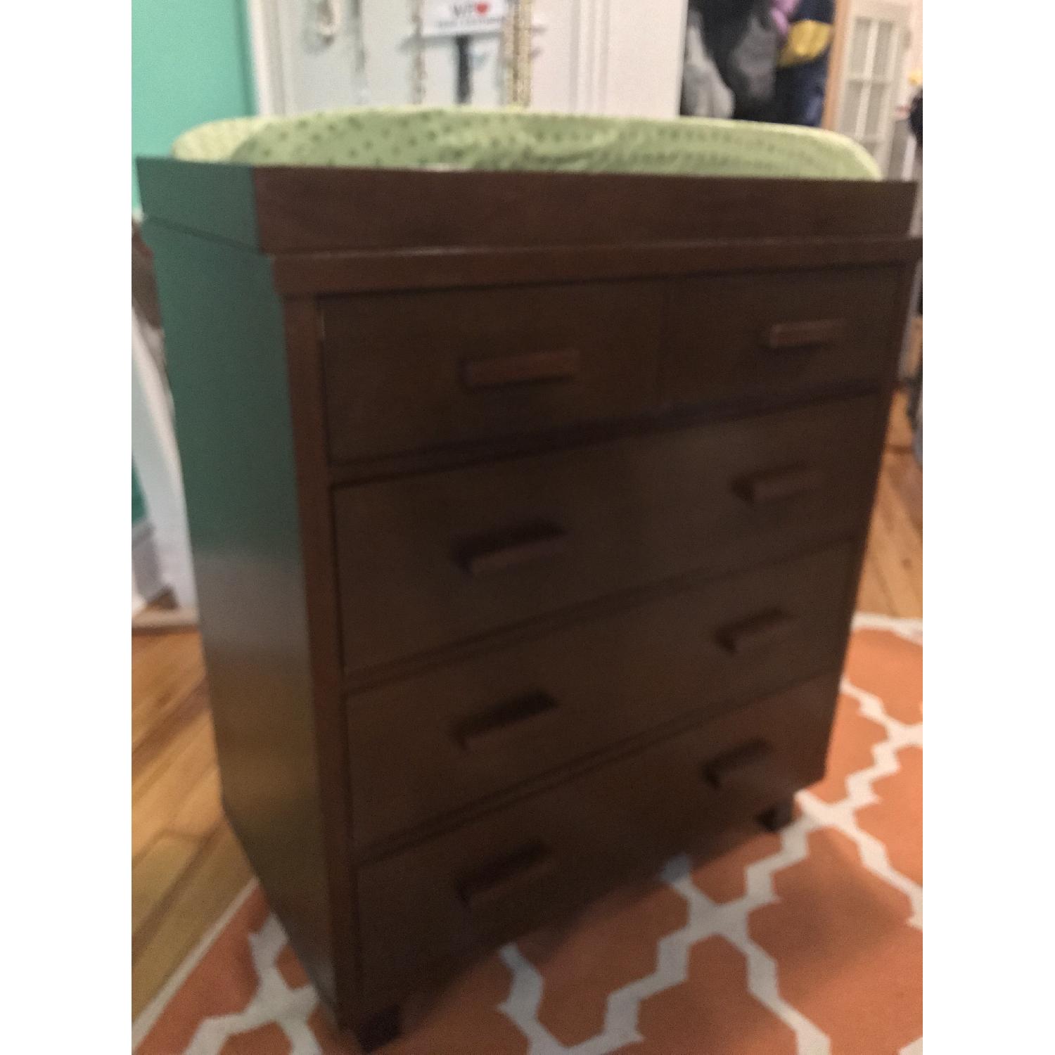 The Land of Nod 5 Drawer Dresser w/ Removable Changing Table - image-1