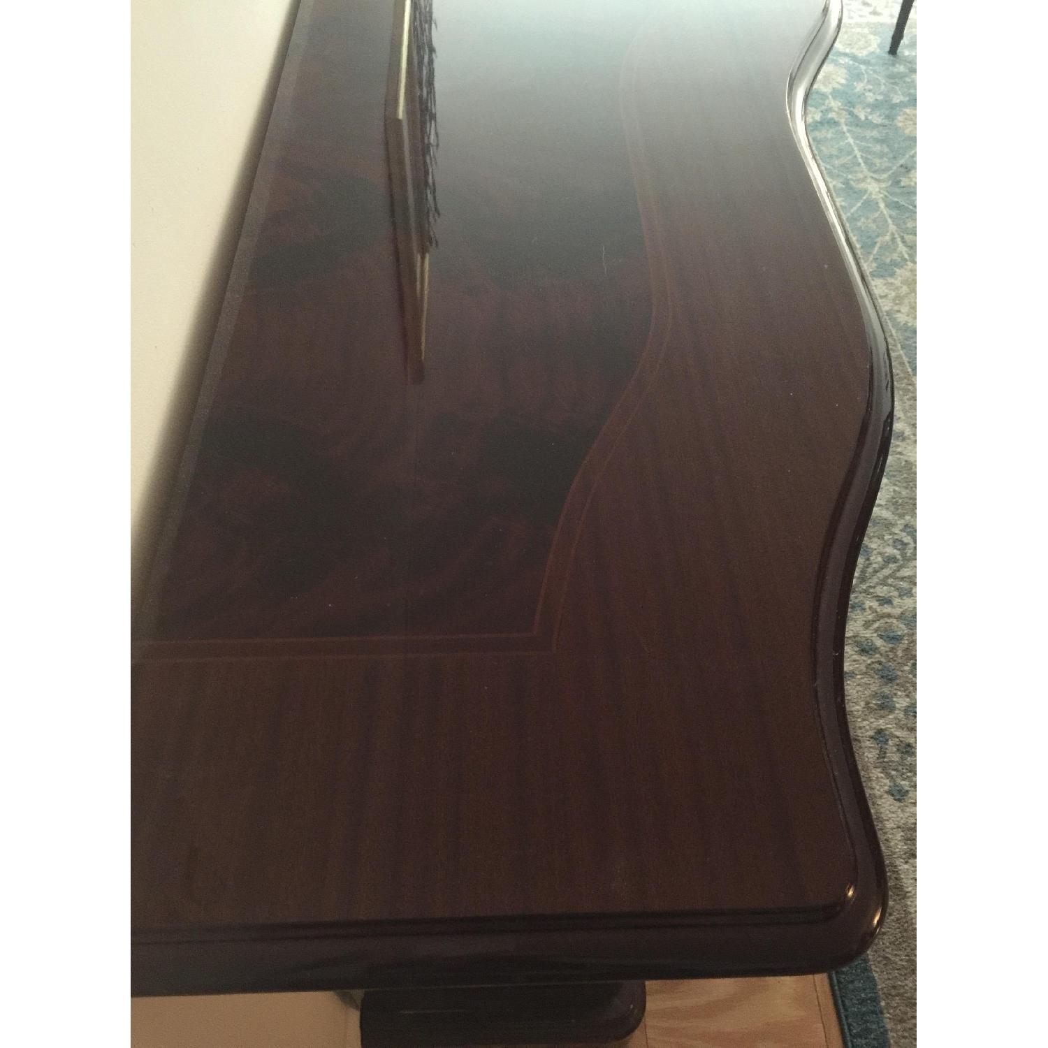 Italian Polished Wood 11 Piece Dining Set - image-5