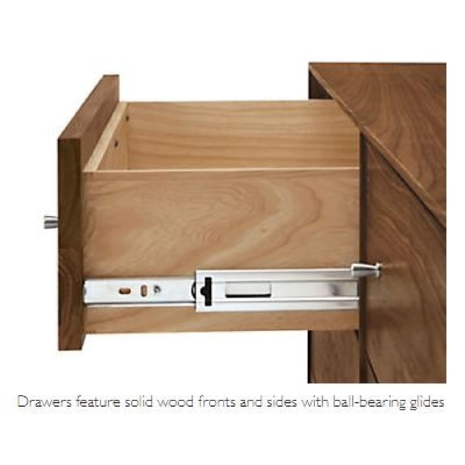 Room & Board Hudson Walnut Media Cabinet w/ Stainless Steel Hardware - image-3