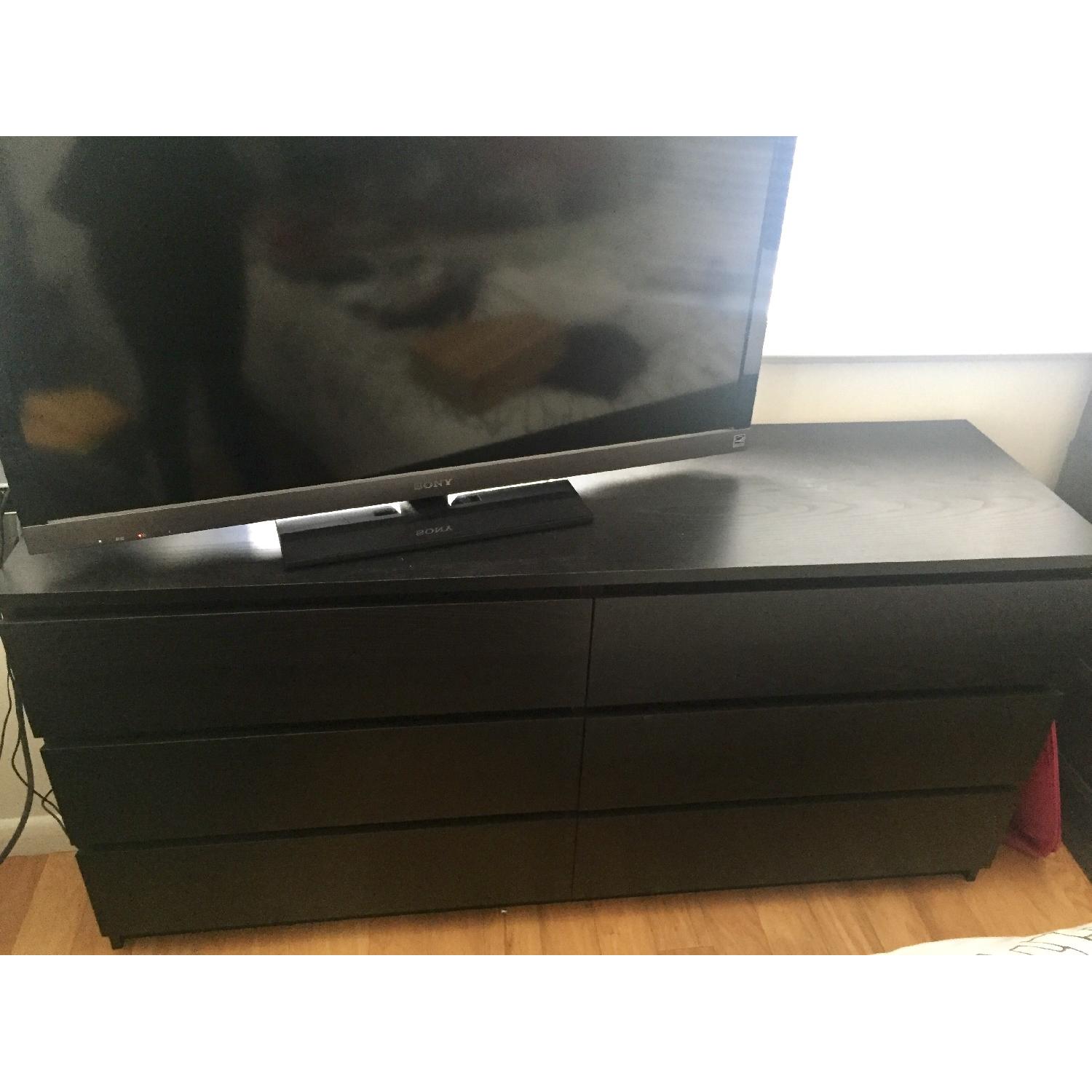 Ikea Malm 6-Drawer Dresser in Black-Brown - image-2