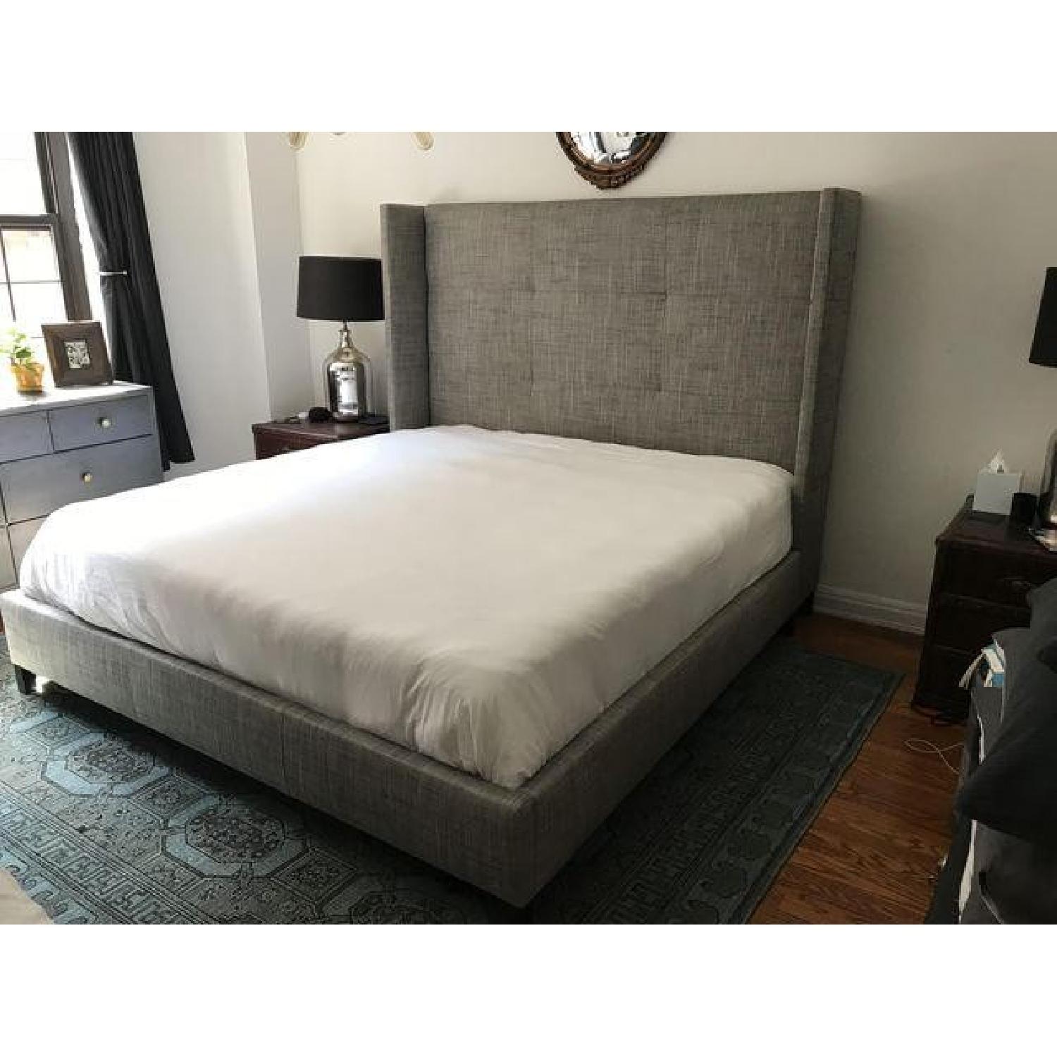 Custom Upholstered King Size Bed AptDeco