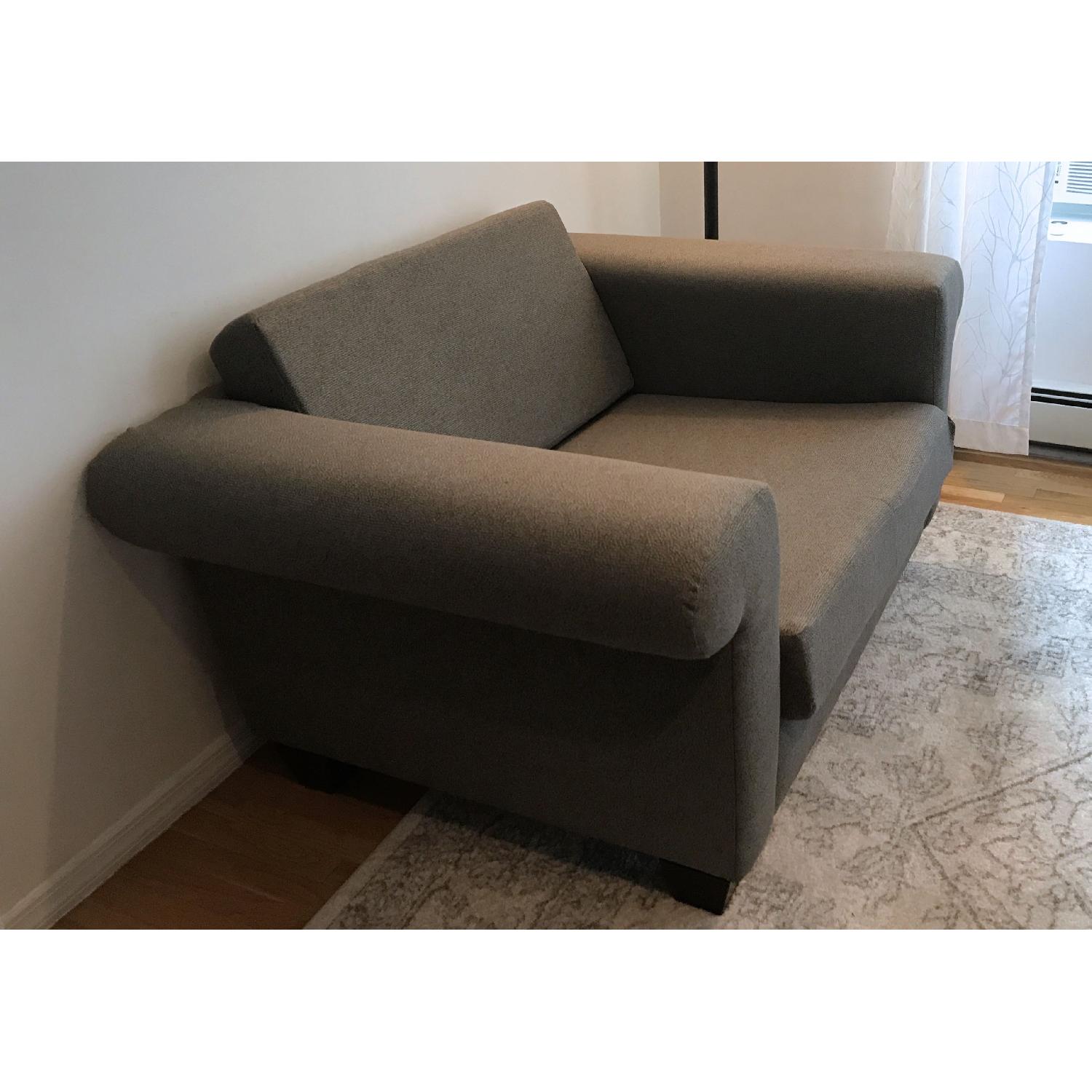 Gray Chair and a Half & Ottoman - image-6