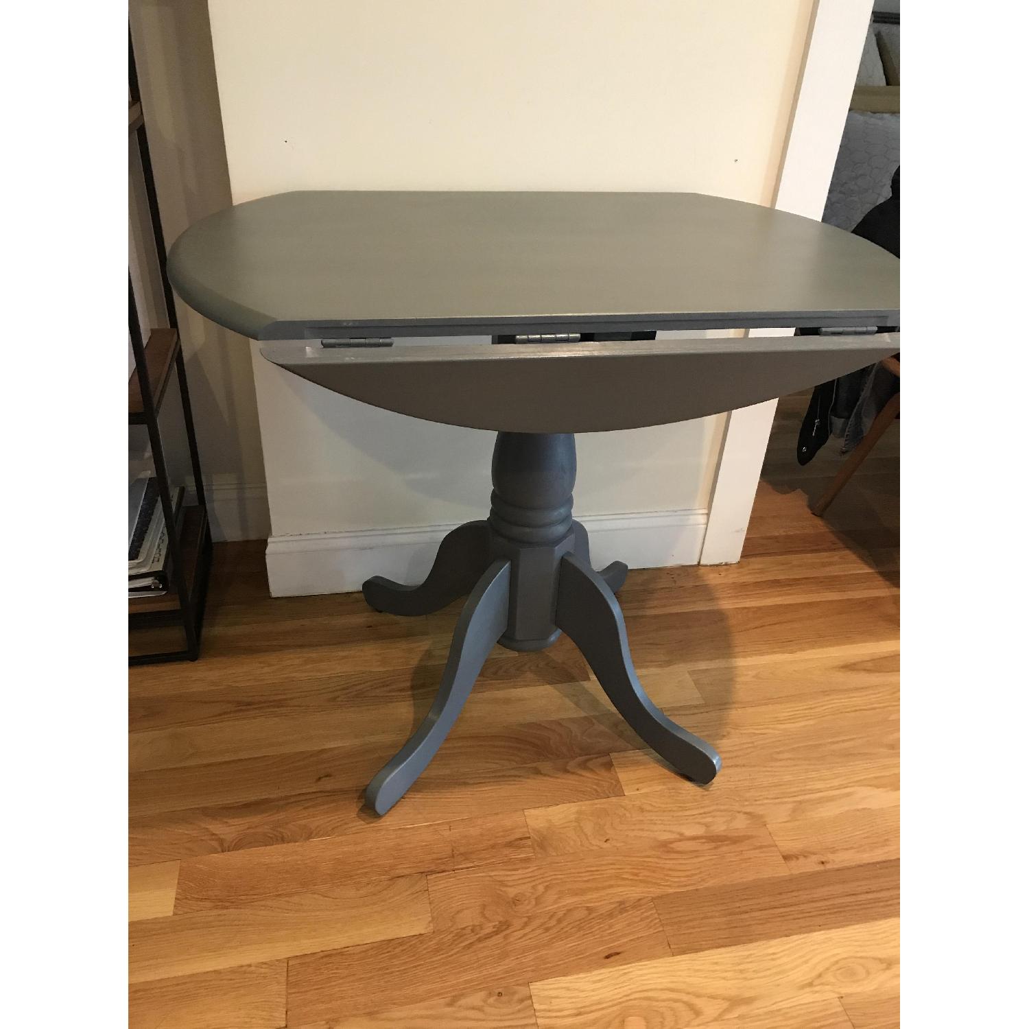 Drop Leaf Dining Table in Grey - image-1