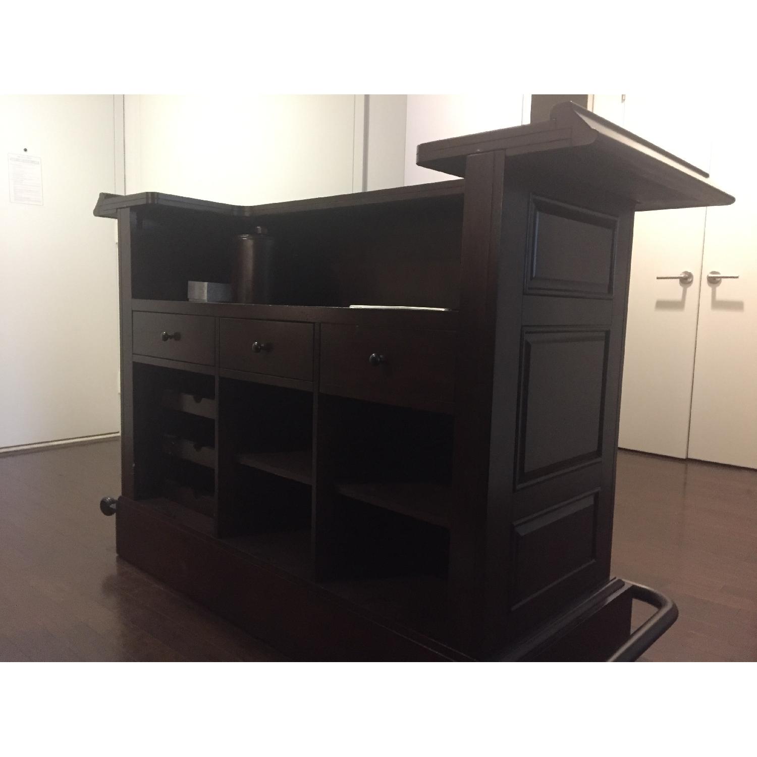 Bar Table w/ Storage & 2 Bar Stools - image-2