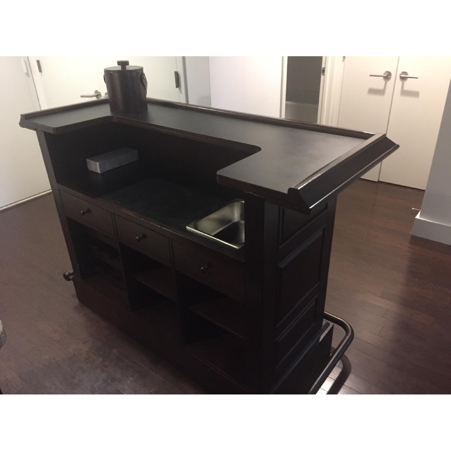 Bar Table w/ Storage & 2 Bar Stools - image-3