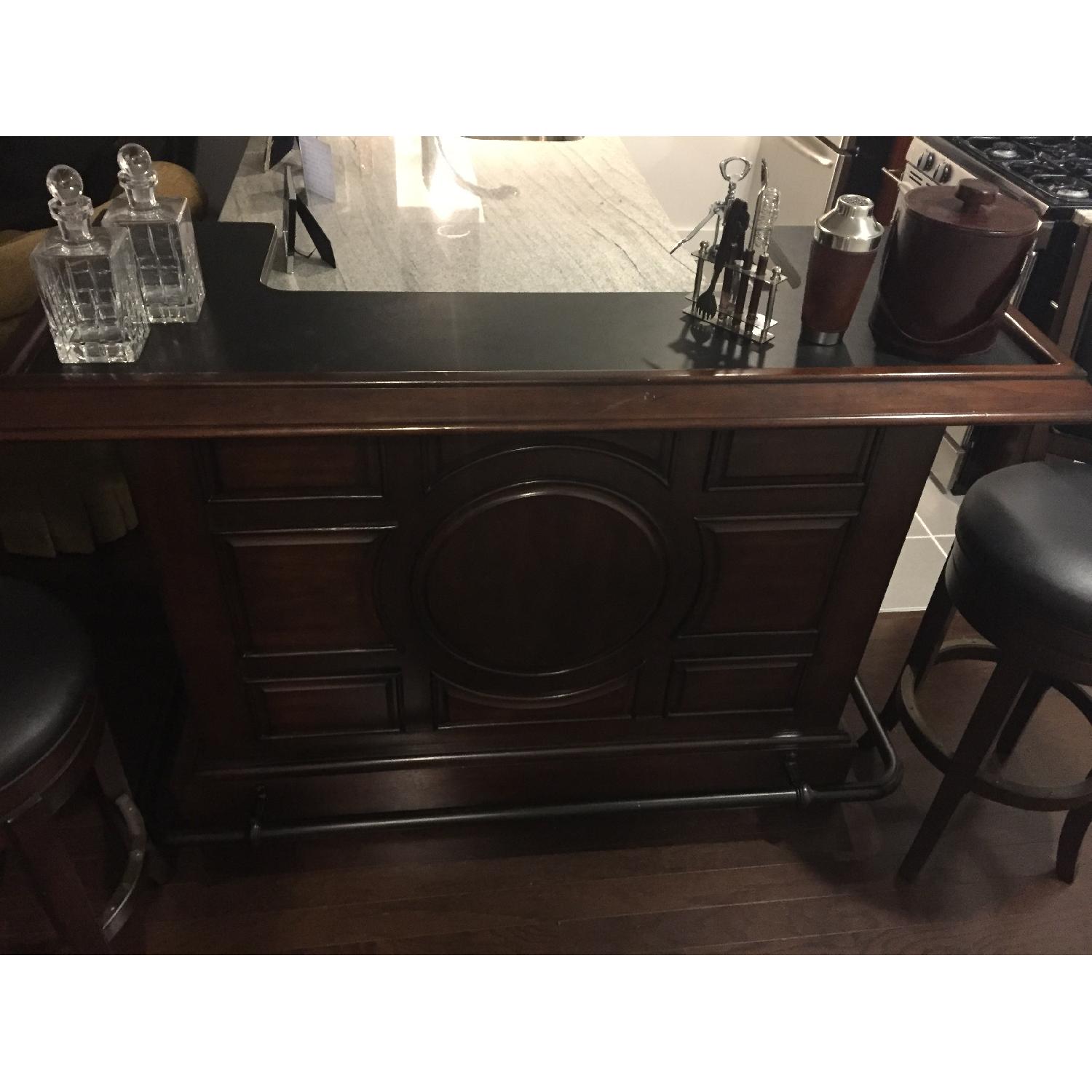 Bar Table w/ Storage & 2 Bar Stools - image-9