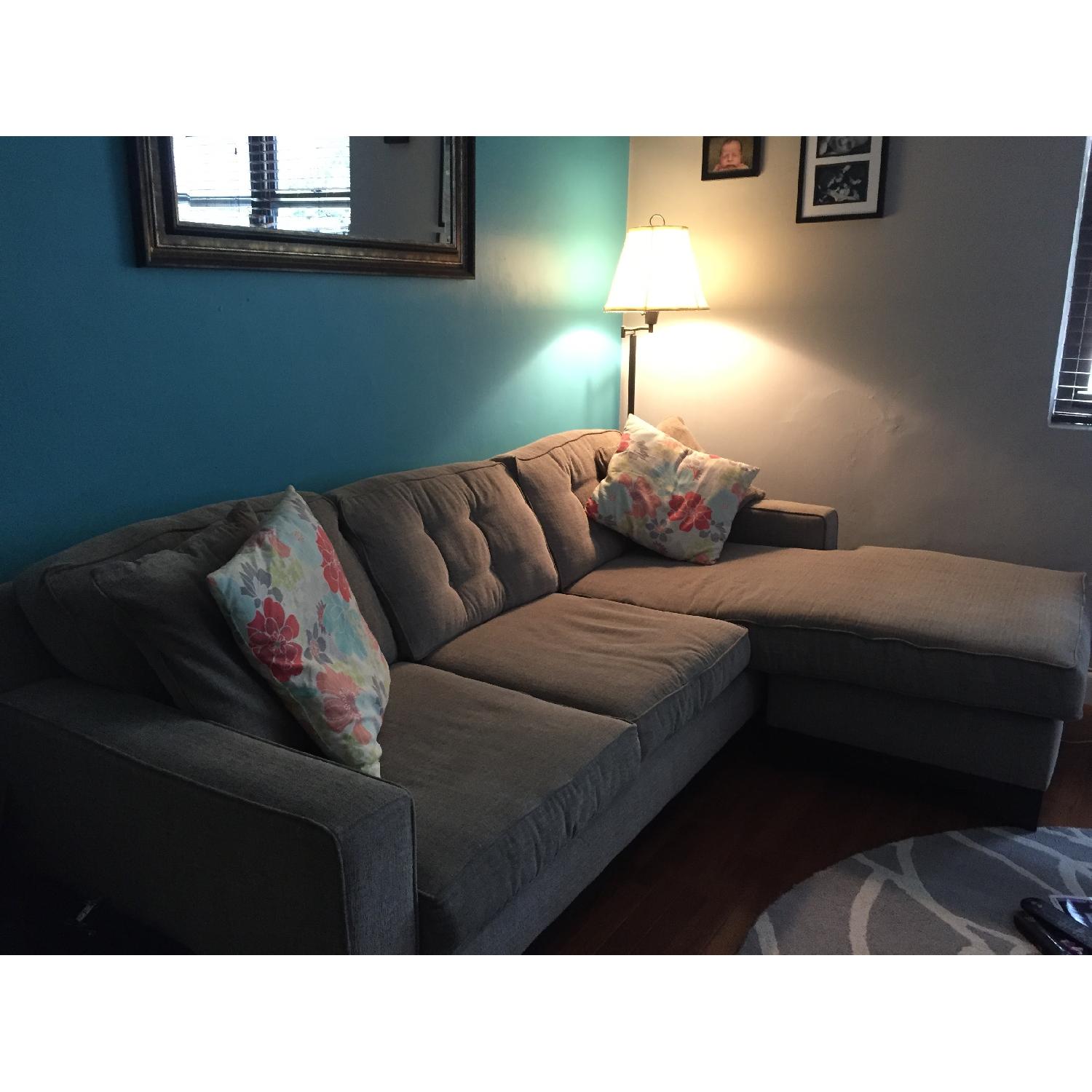 Macy's Clarke Sectional Sofa w/ Chaise - image-2