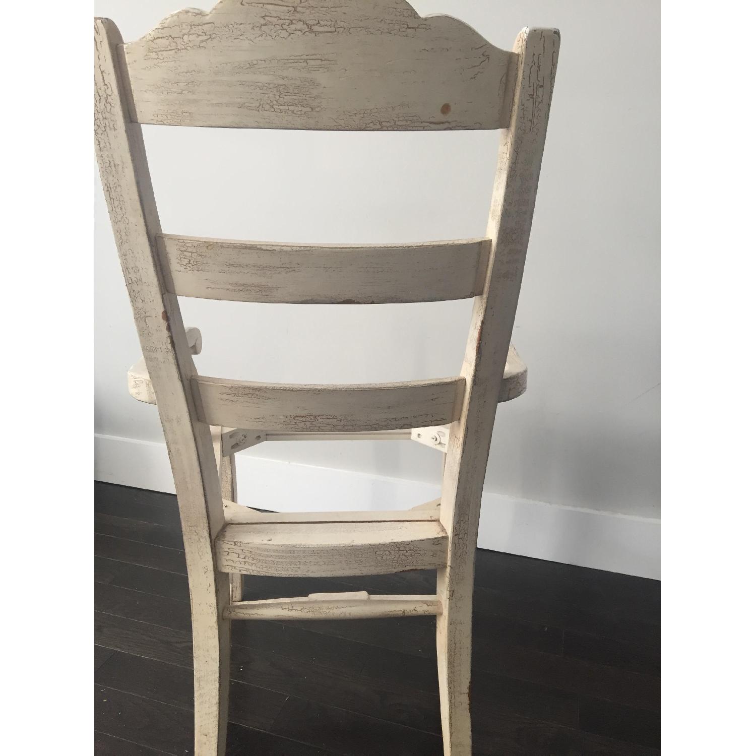 Drexel Heritage Distressed White Pine Wicker Chair - image-4