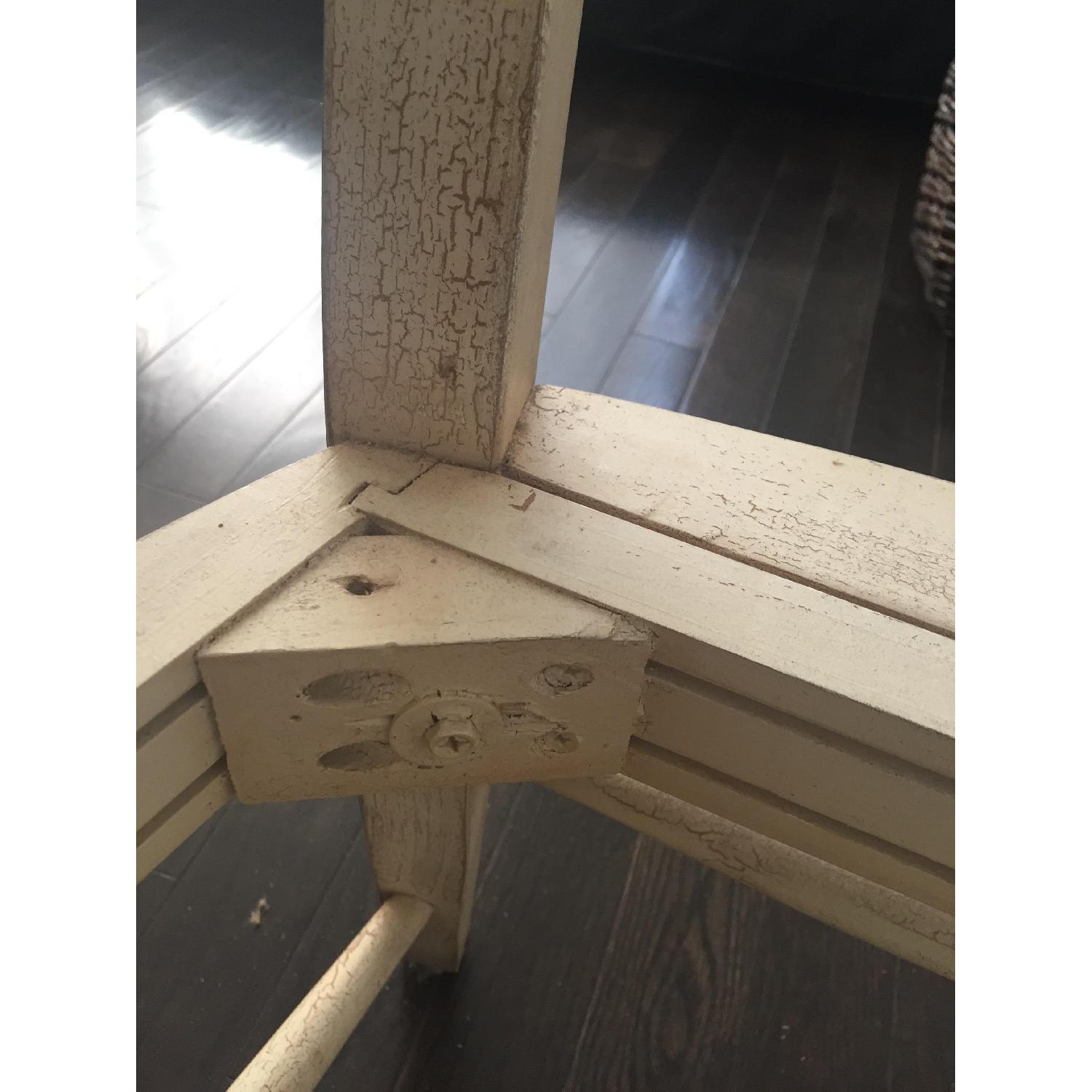 Drexel Heritage Distressed White Pine Wicker Chair - image-9
