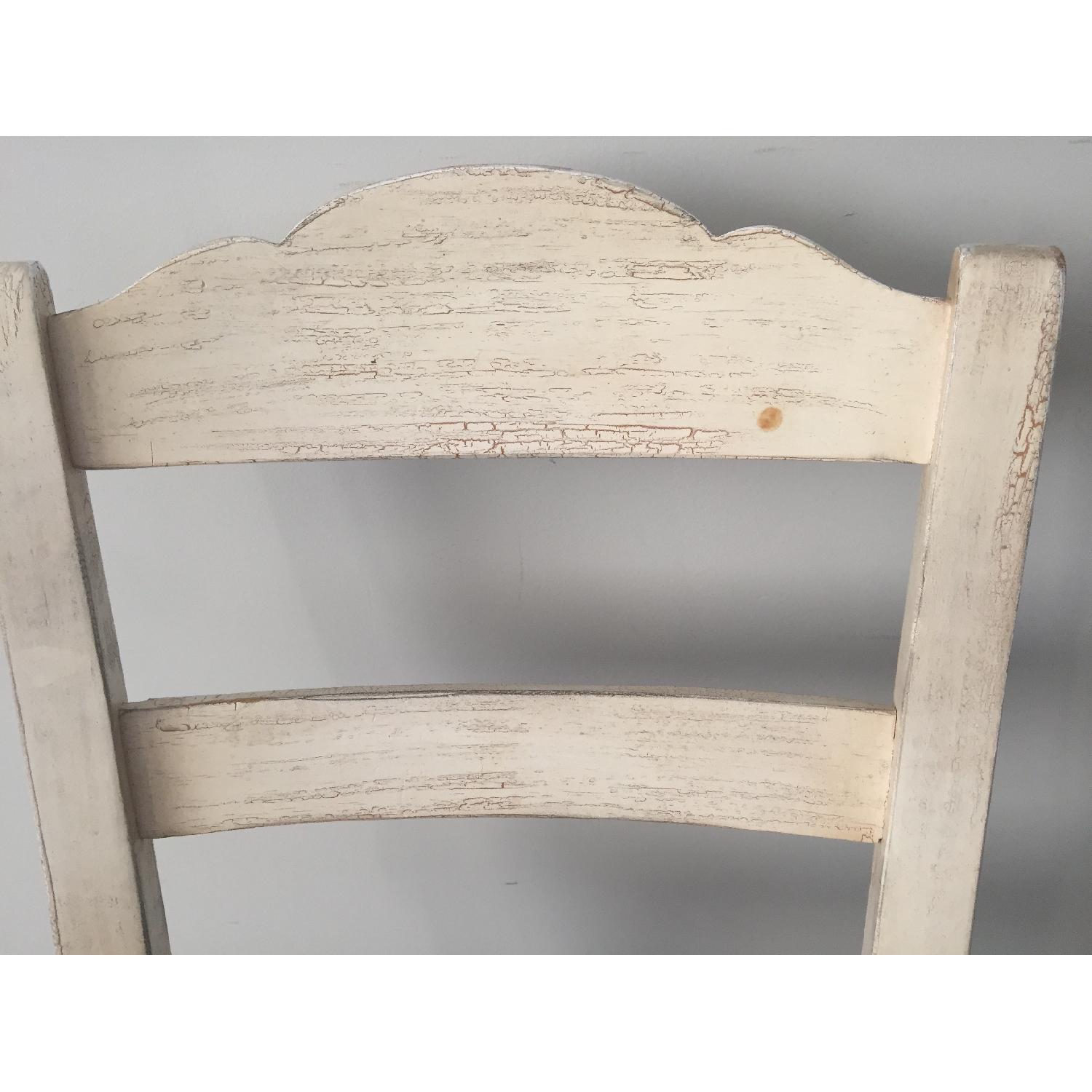 Drexel Heritage Distressed White Pine Wicker Chair - image-13
