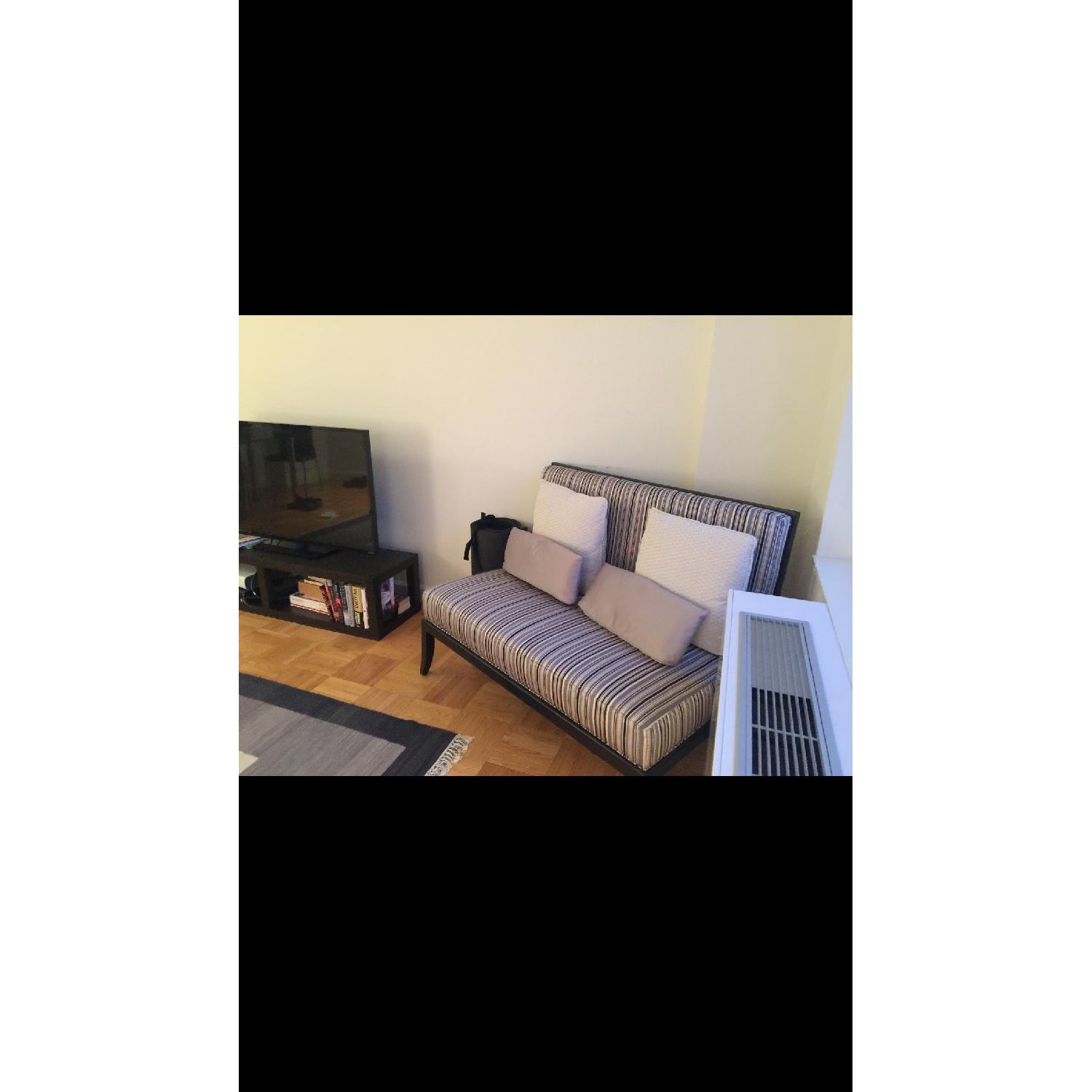 Raymour & Flanigan Striped Settee - image-1