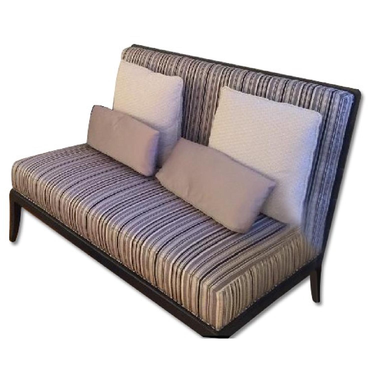 Raymour & Flanigan Striped Settee - image-4