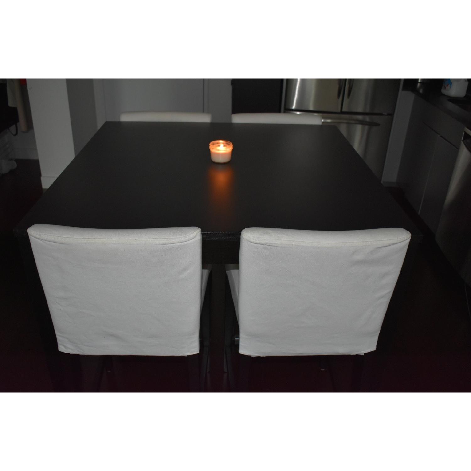 Ikea Bjursta Dining Table w/ Henriksdal 4 Chairs - image-2