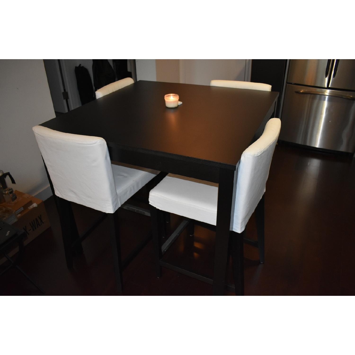 Ikea Bjursta Dining Table w/ Henriksdal 4 Chairs - image-3