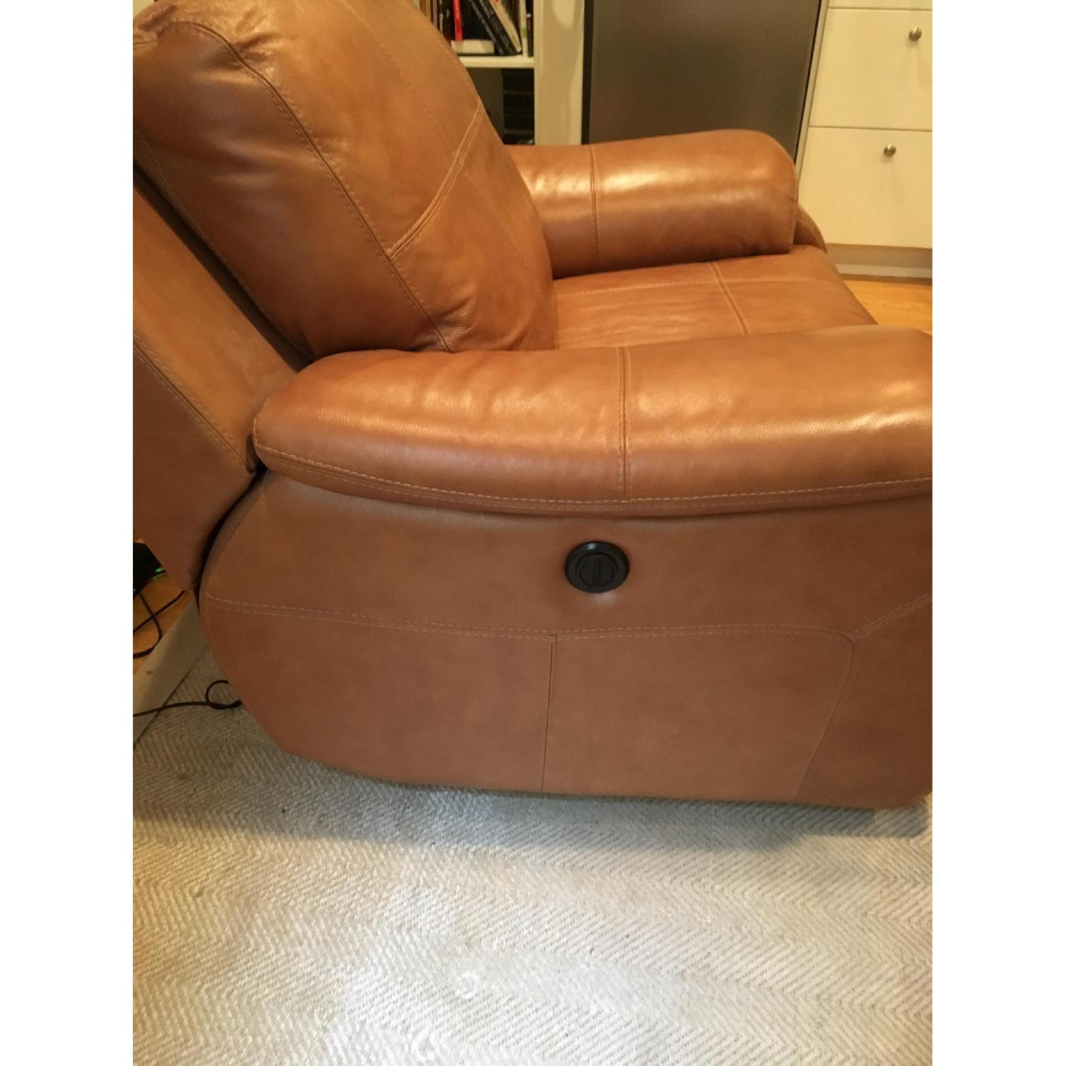 Raymour & Flanigan Leather Chair - image-3