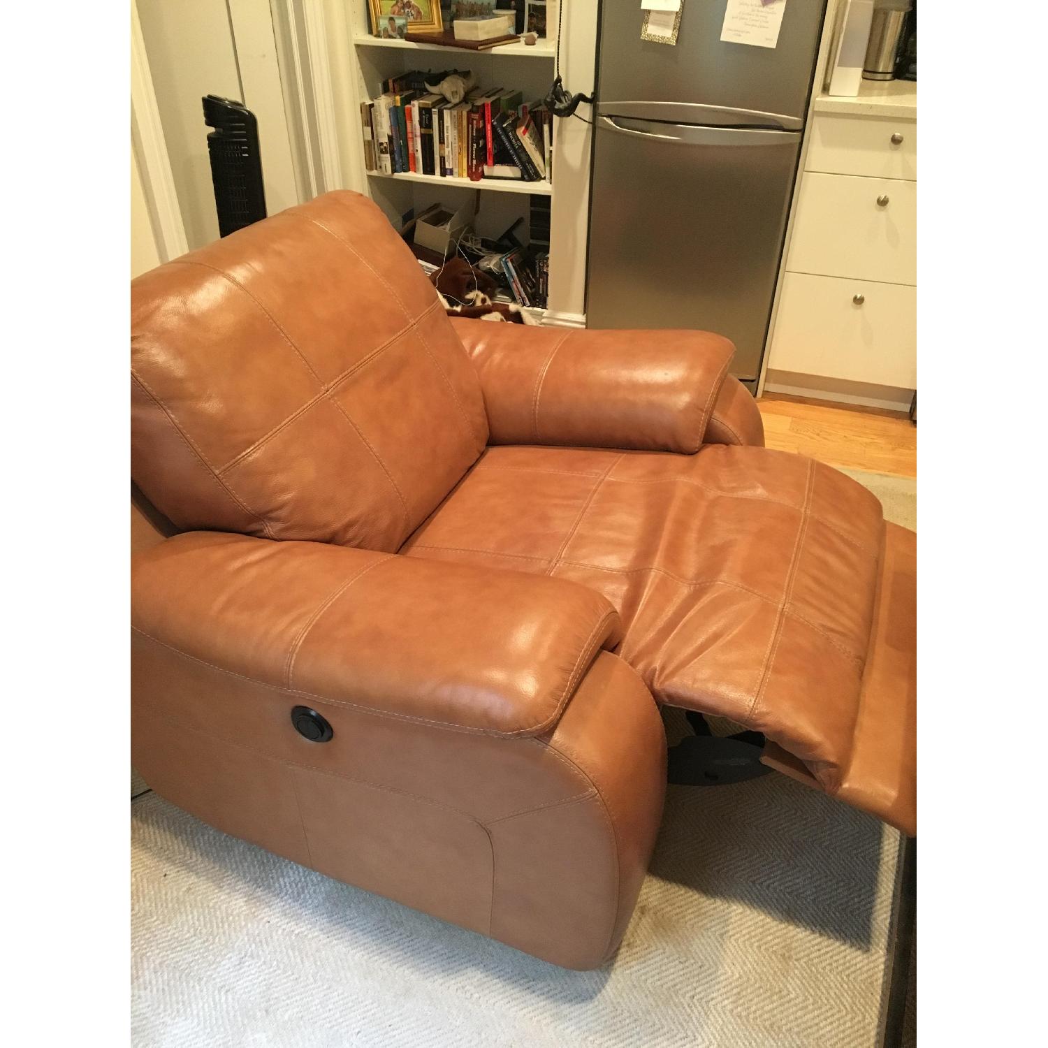 Raymour & Flanigan Leather Chair - image-5
