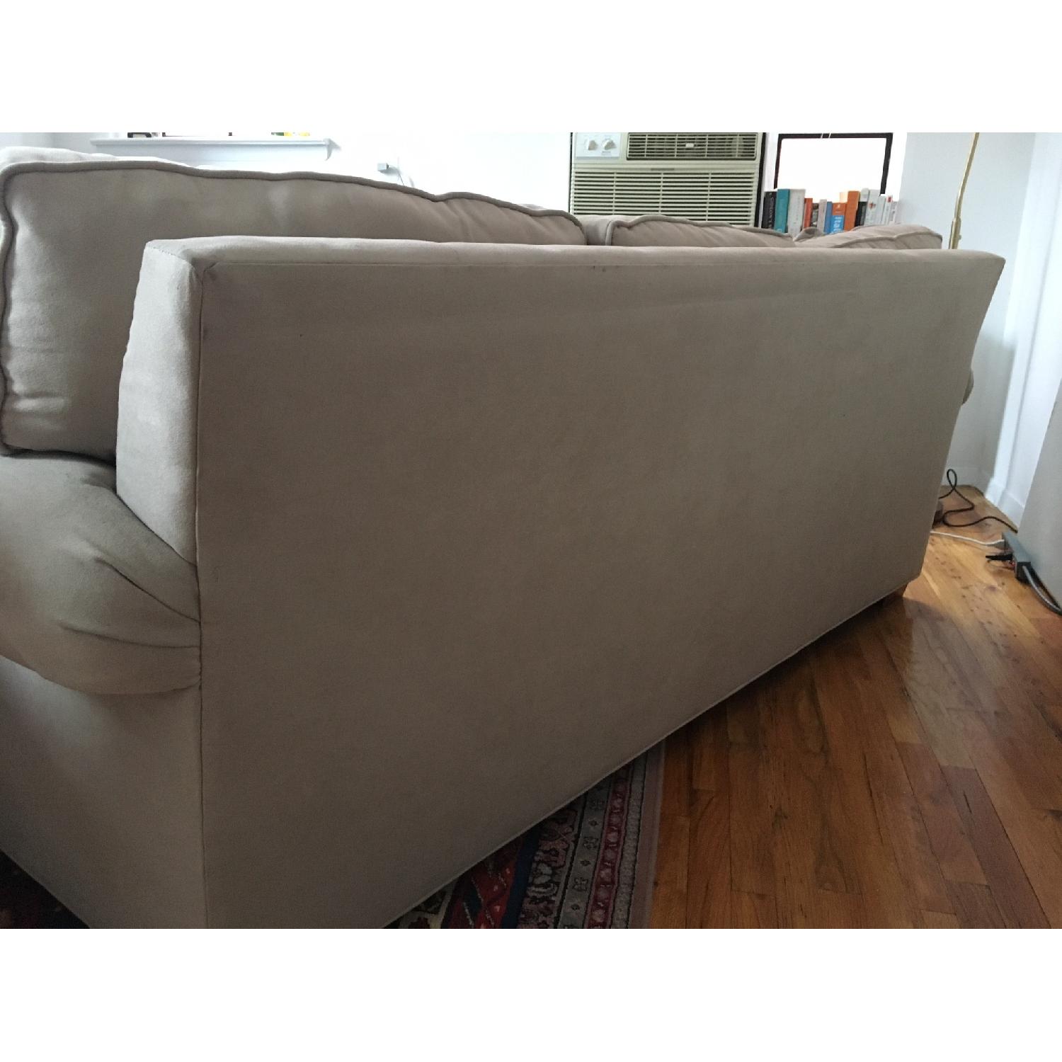 Raymour & Flanigan Microsuede Couch - image-4