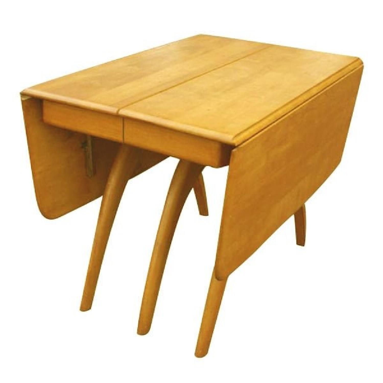 Heywood Wakefield Wheat Butterfly Table w/ 2 Leaves - image-1